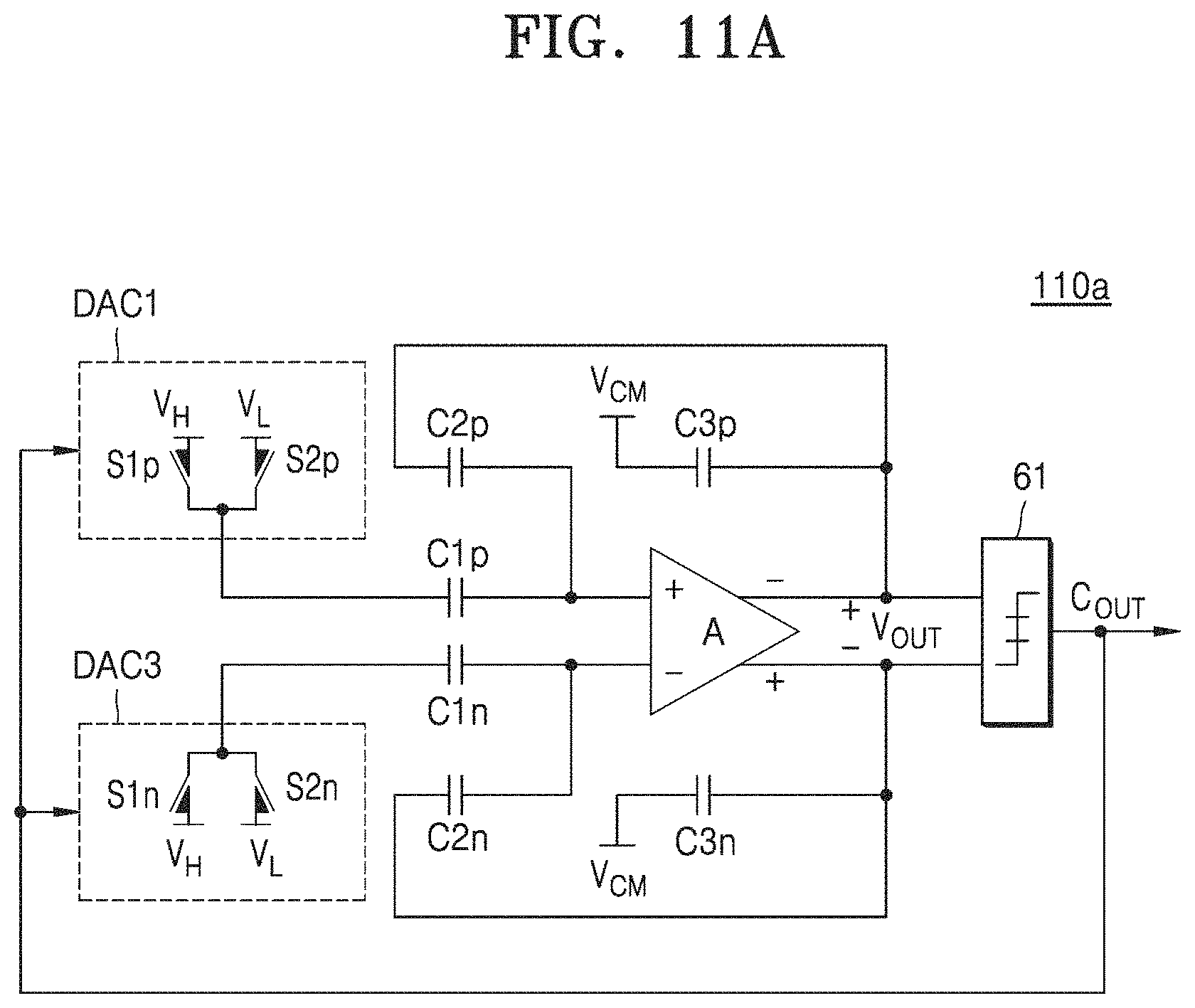 Patent US11777514 Figure 12 – Front-end circuit performing analog-to-digital conversion and touch processing circuit including the same