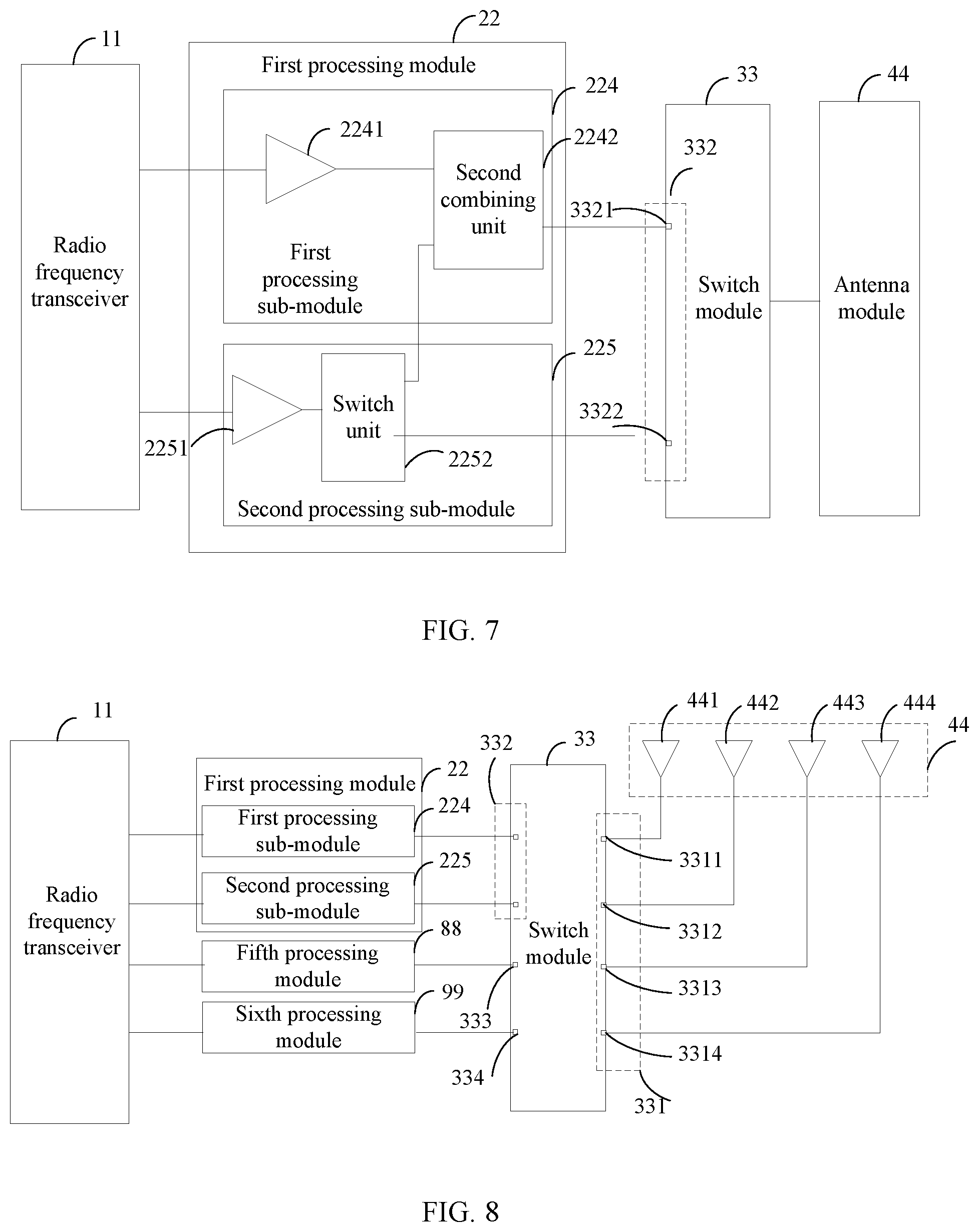 Patent US11777535 Figure 4 – Radio frequency circuit and terminal device