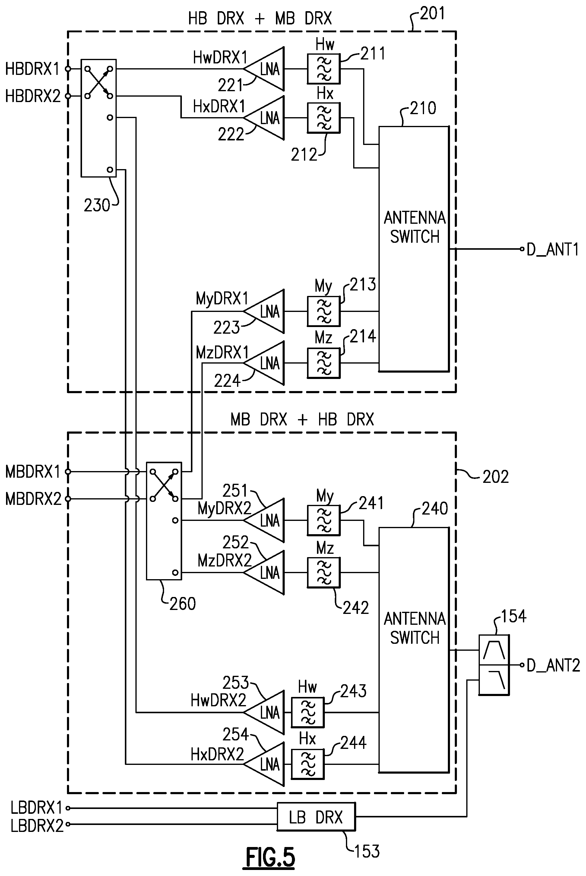 Patent US11777536 Figure 7 – Devices and methods for radio frequency front end systems