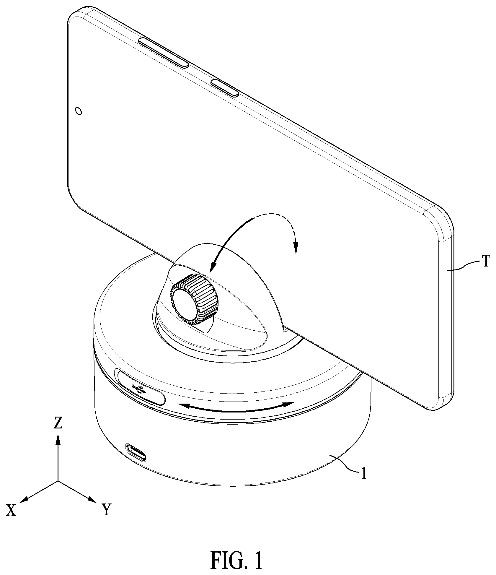 Patent US11777550 Figure 1 – Device cradle