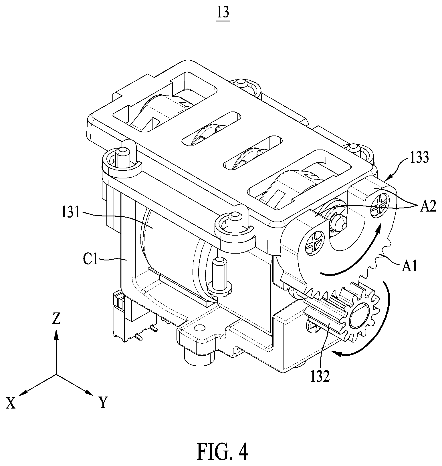 Patent US11777550 Figure 4 – Device cradle