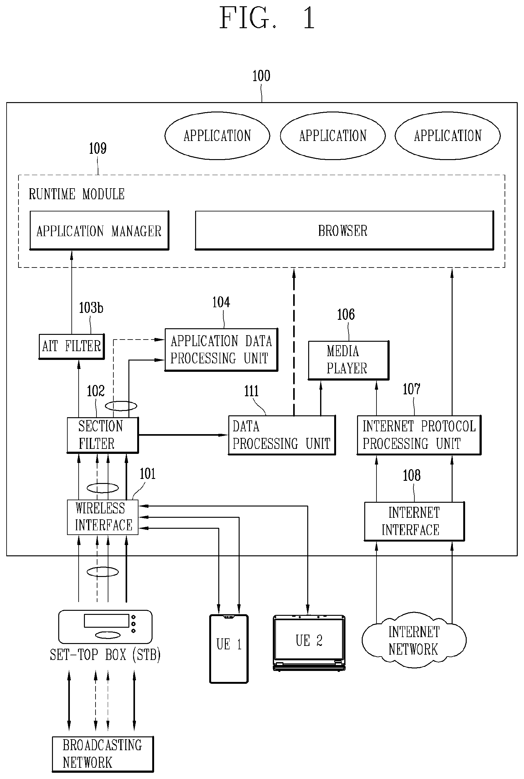 Patent US11777551 Figure 1 – Antenna module having multilayer impedance converter, and electronic device comprising same