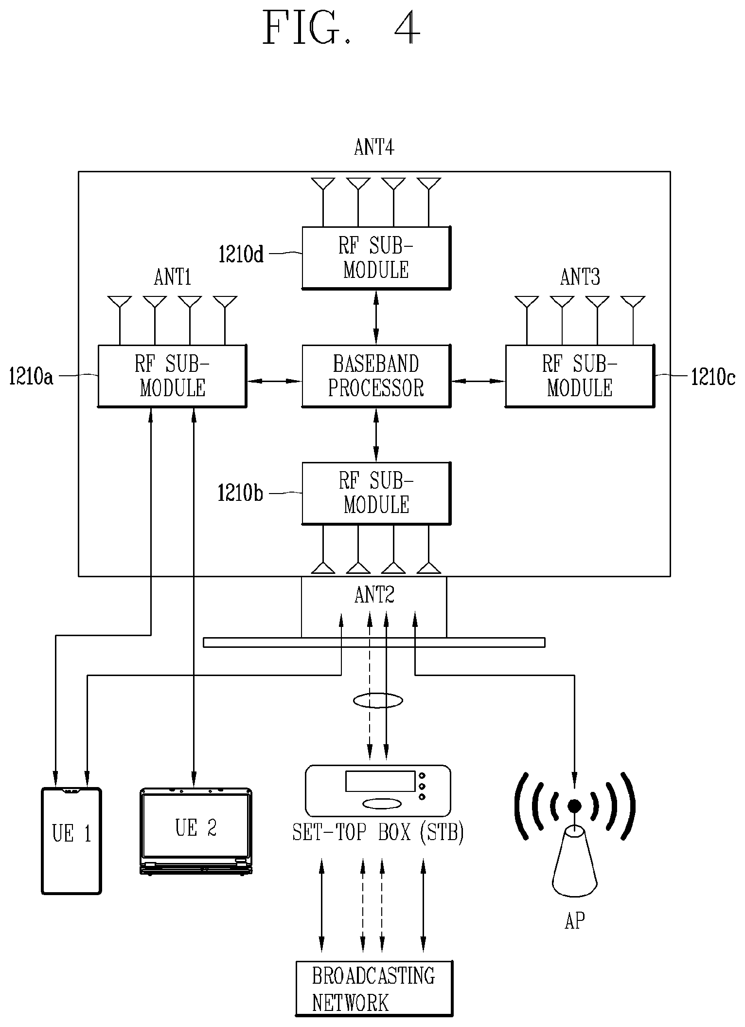Patent US11777551 Figure 5 – Antenna module having multilayer impedance converter, and electronic device comprising same