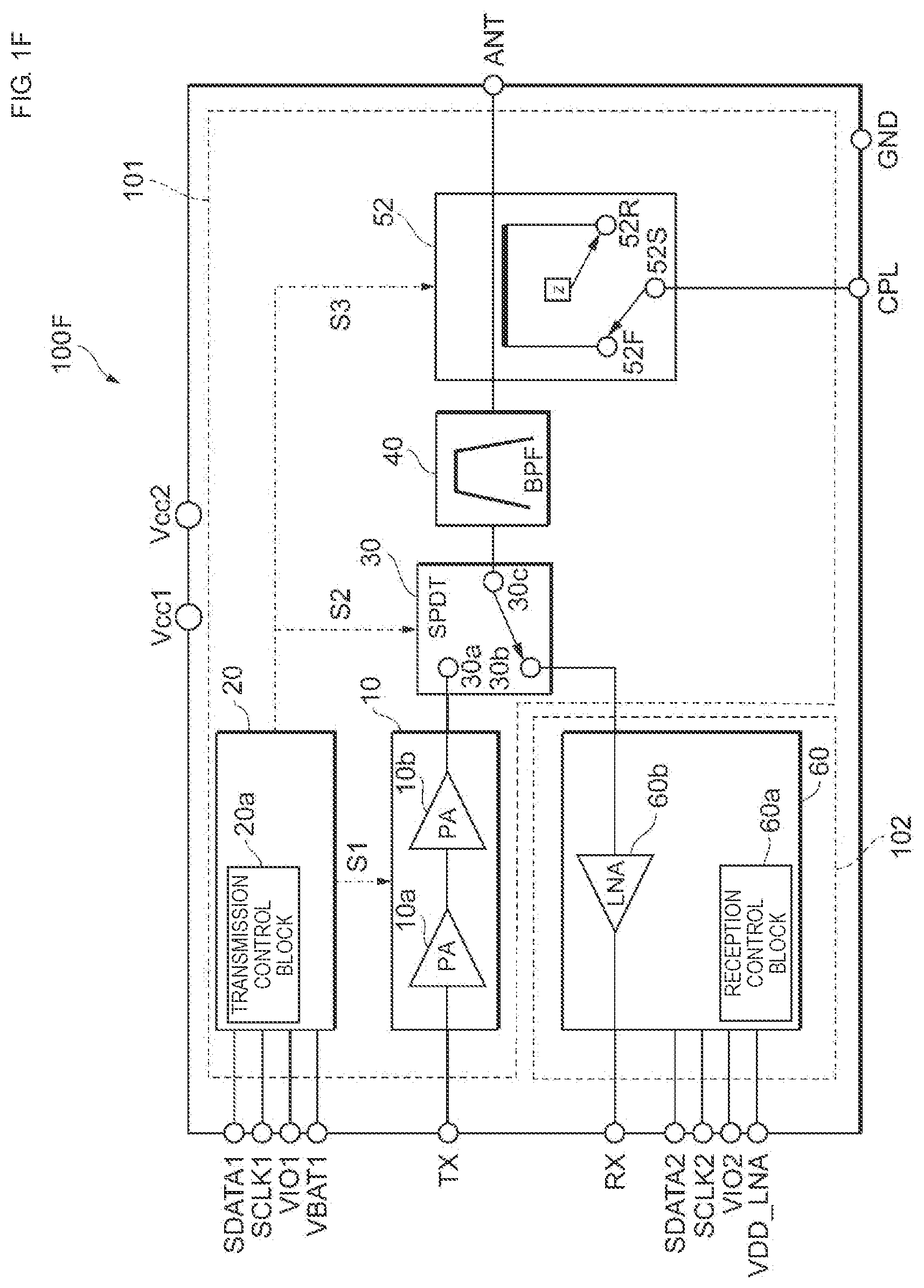 Patent US11777553 Figure 6 – High-frequency module