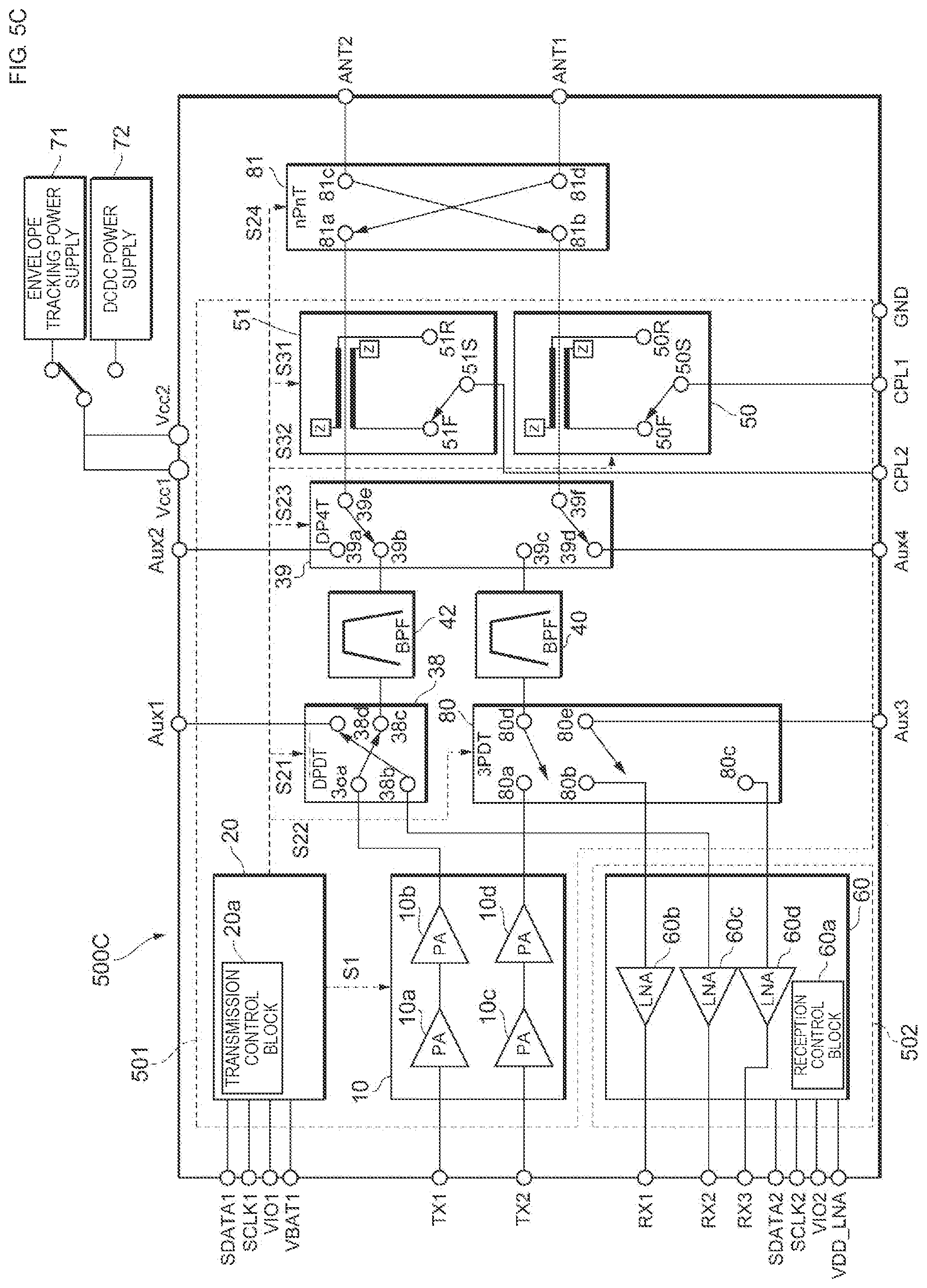 Patent US11777553 Figure 13 – High-frequency module
