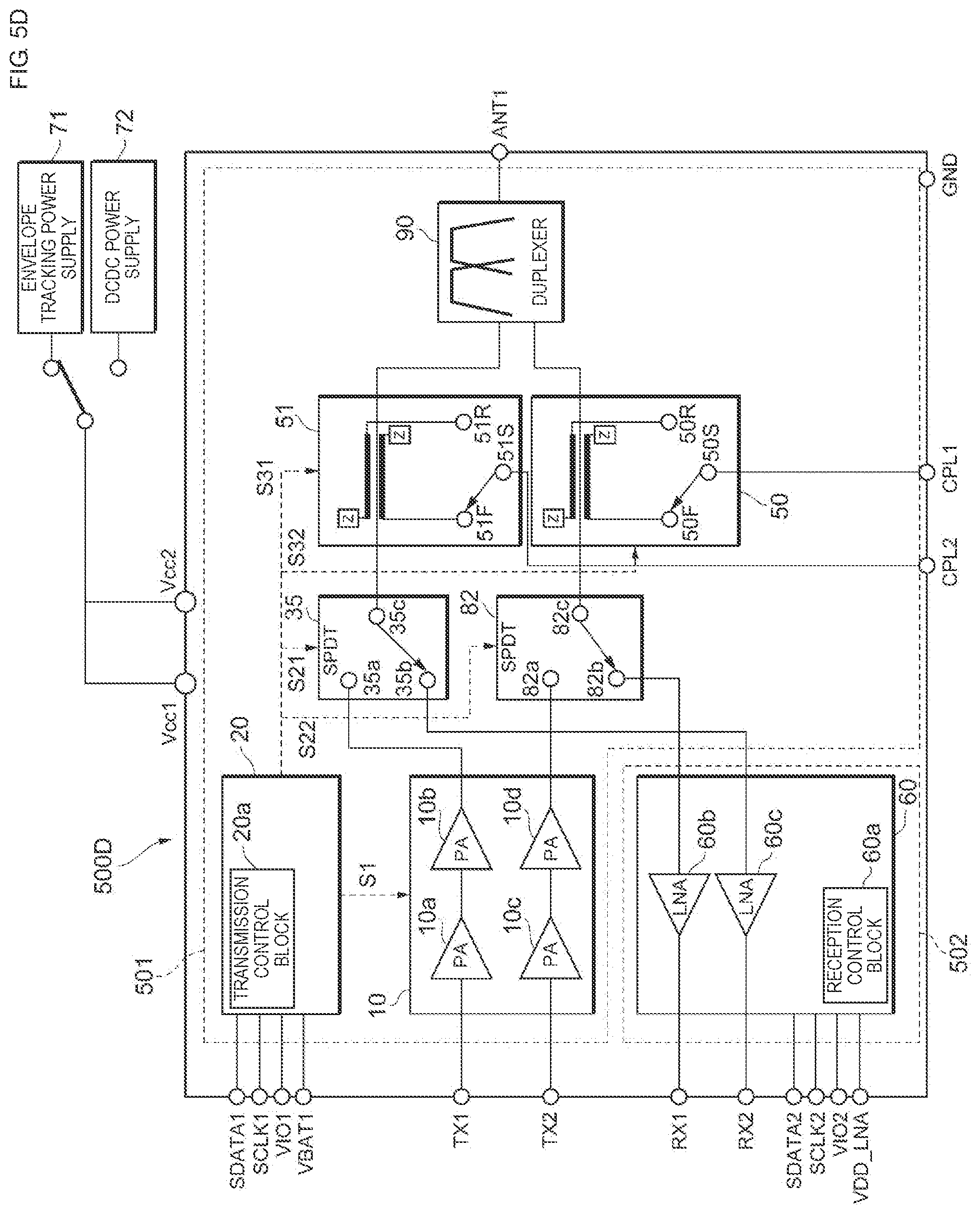Patent US11777553 Figure 14 – High-frequency module