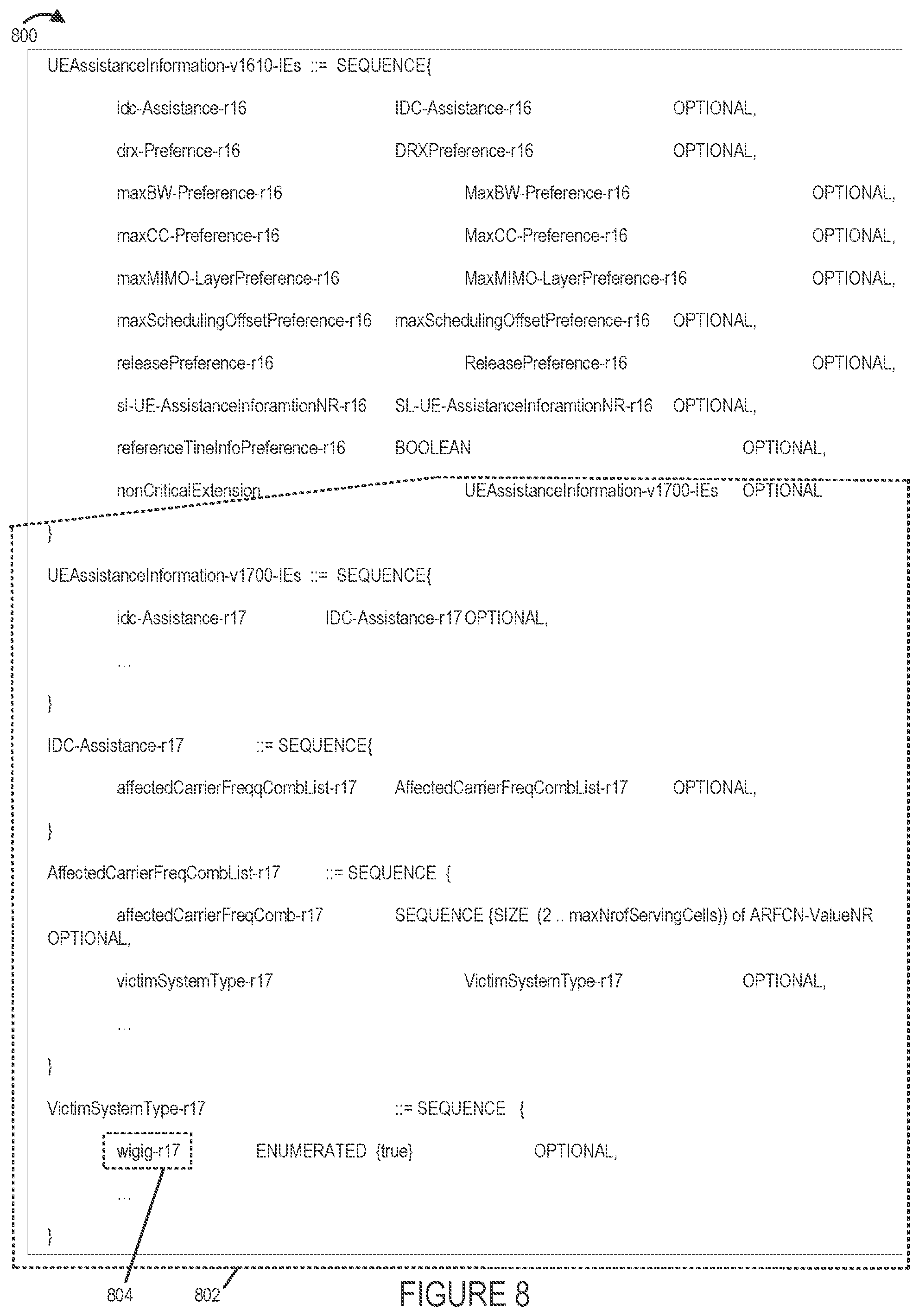 Patent US11777554 Figure 8 – In-device coexistence for new radio