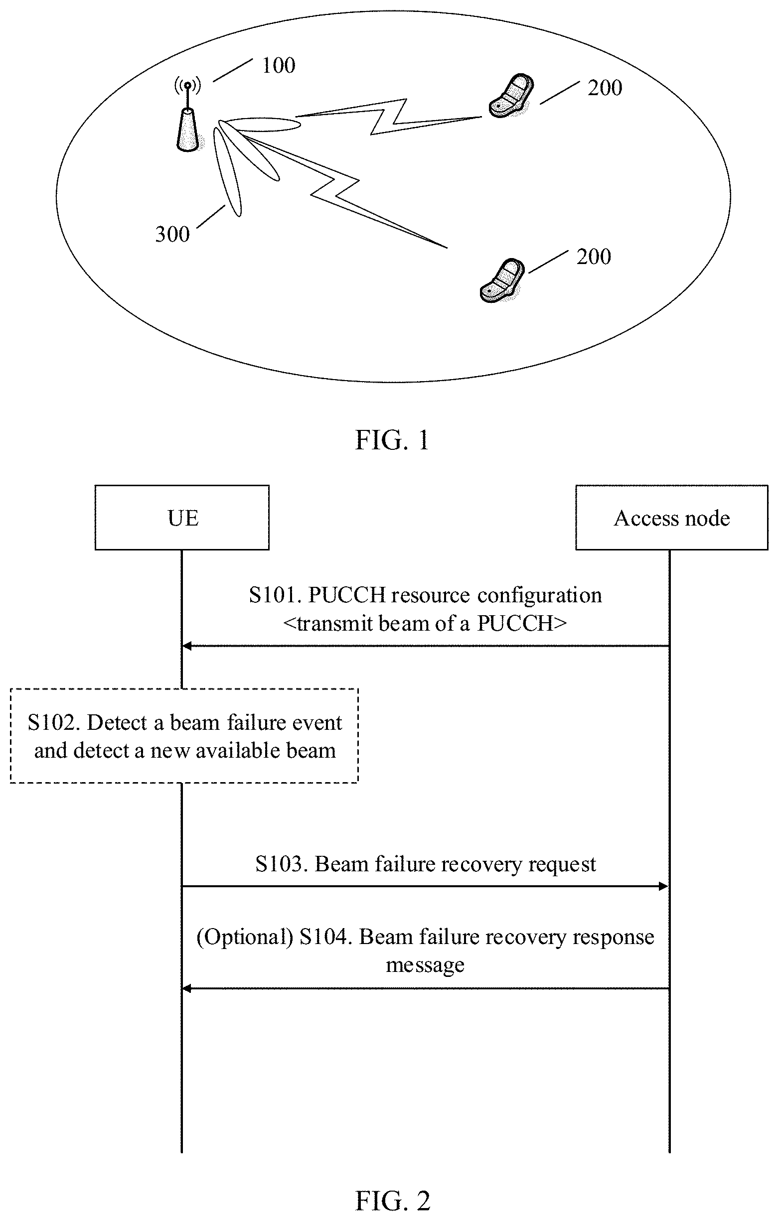 Patent US11777587 Figure 1 – Resource configuration method, apparatus, and system