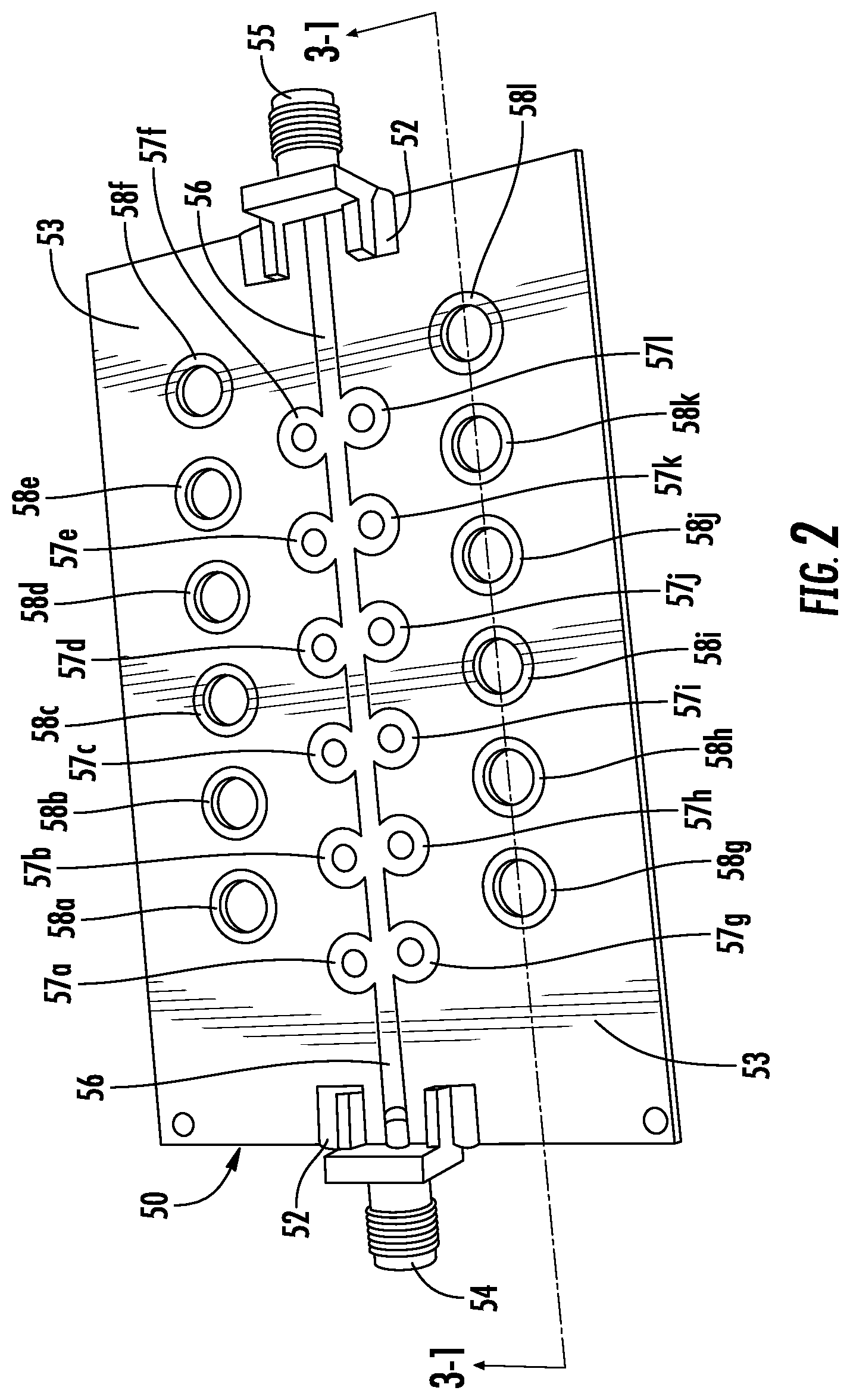 Patent US11777605 Figure 2 – Interference cancellation system including radio frequency (RF) dispersive delay filter and related methods