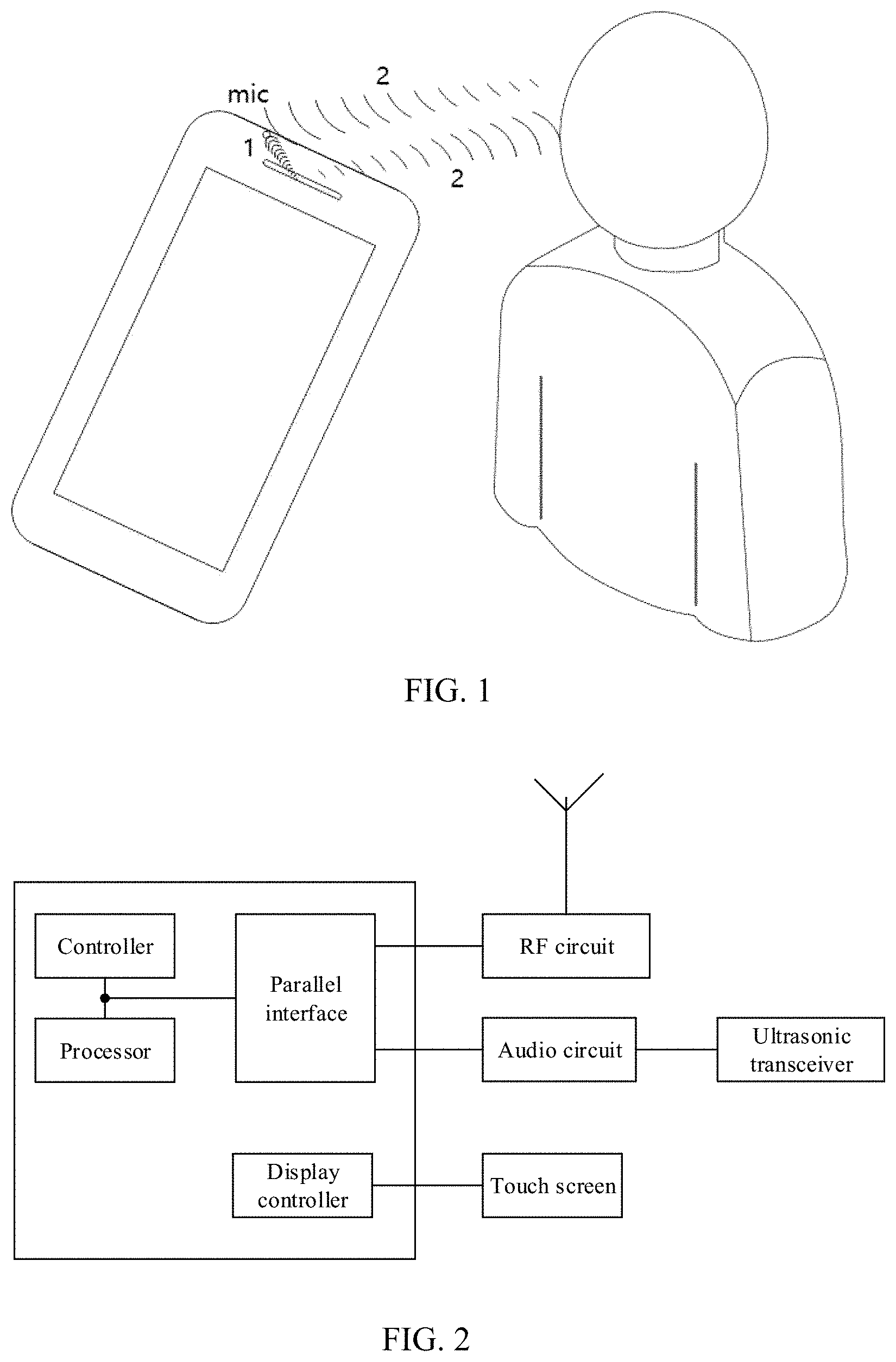 Patent US11777615 — Ultrasonic processing method, electronic device, and computer-readable medium — Figure 1
