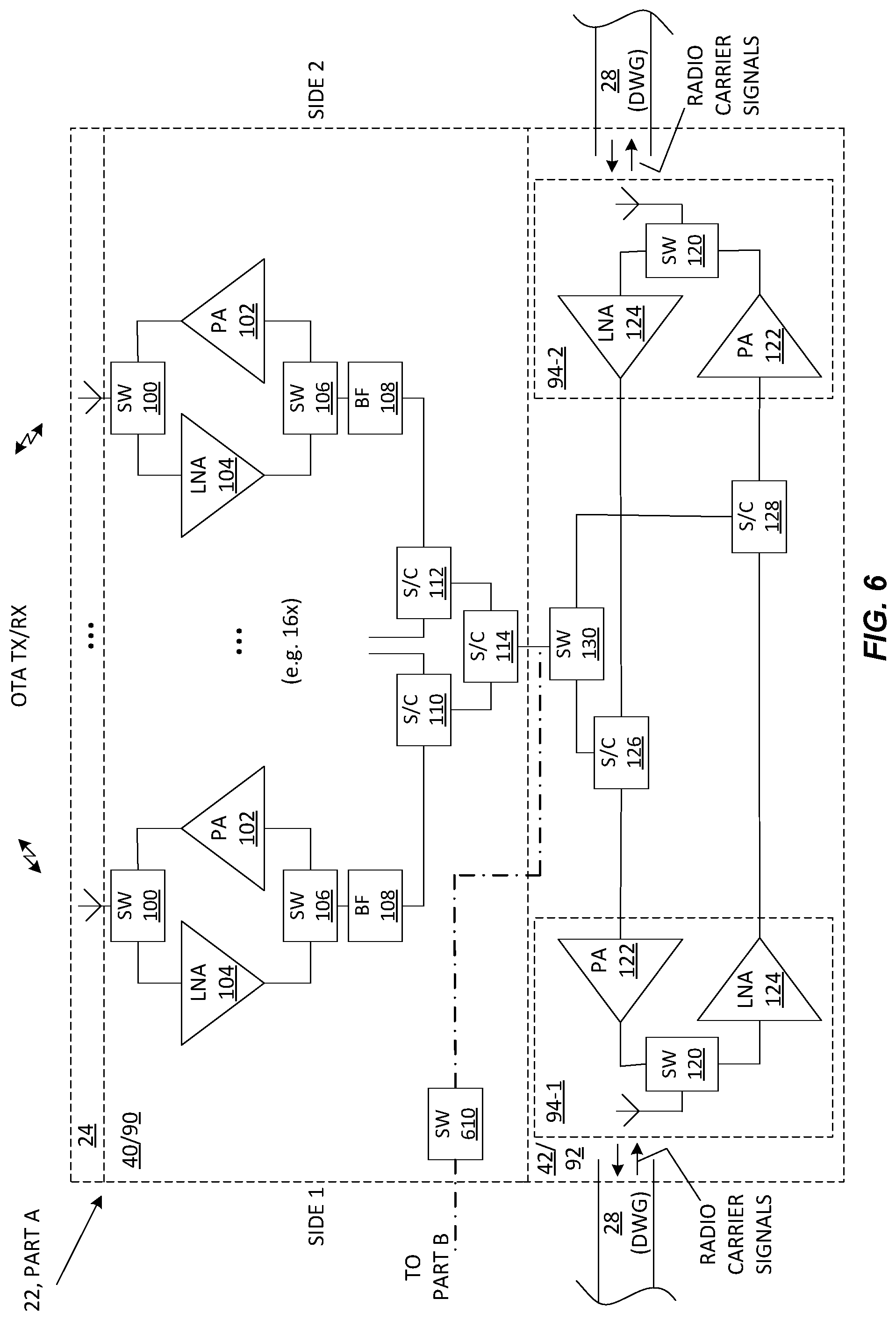 Patent US11777619 Figure 5 – Dielectric waveguide signal transfer function compensation