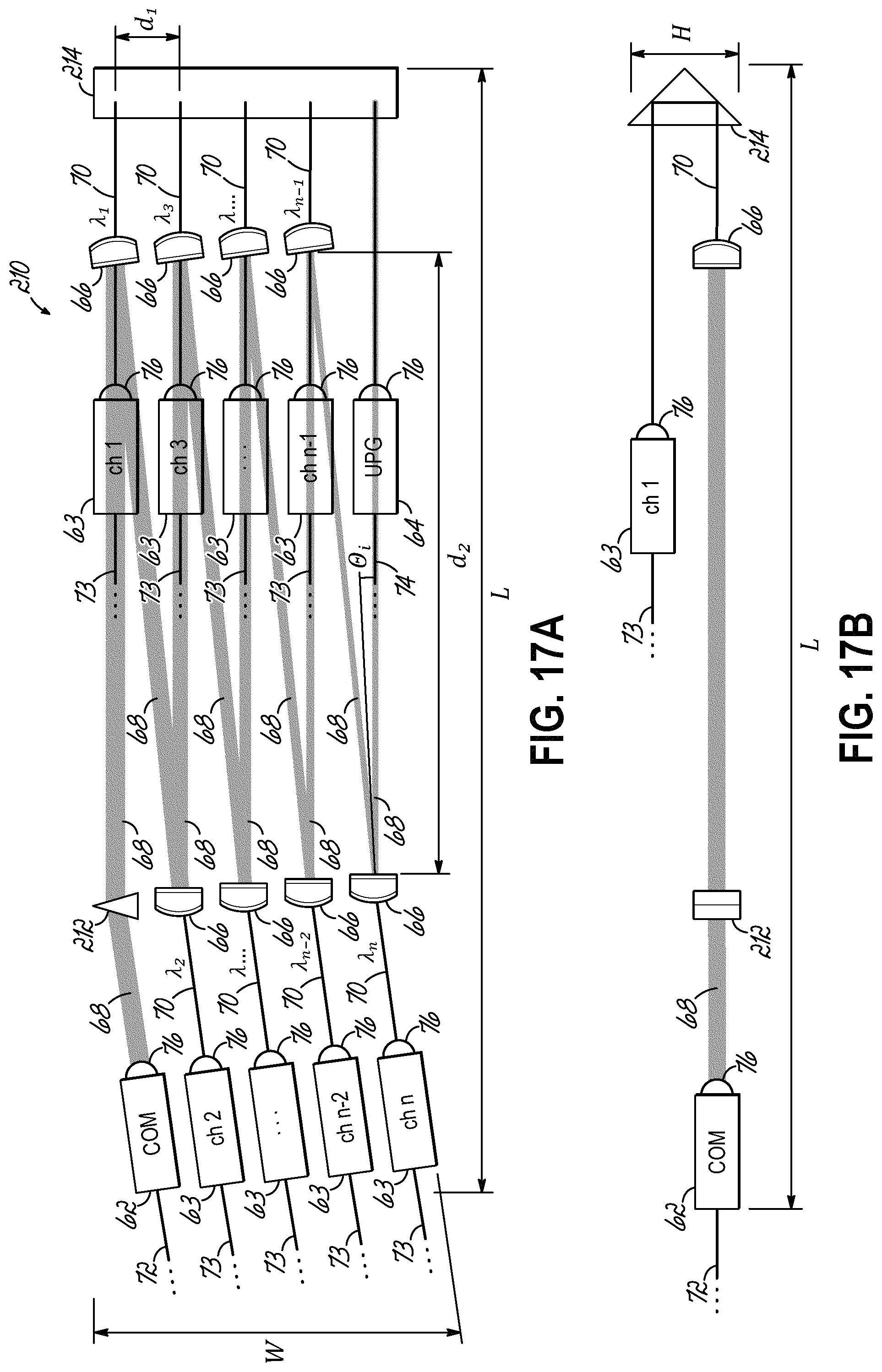 Patent US11777635 Figure 12 – Diffraction compensated compact wavelength division multiplexing devices