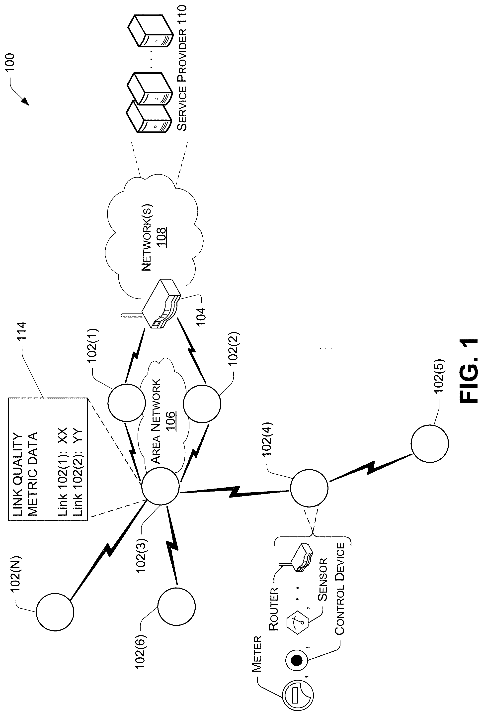 Patent US11777638 Figure 1 – Reliable link quality estimation in multi-rate networks
