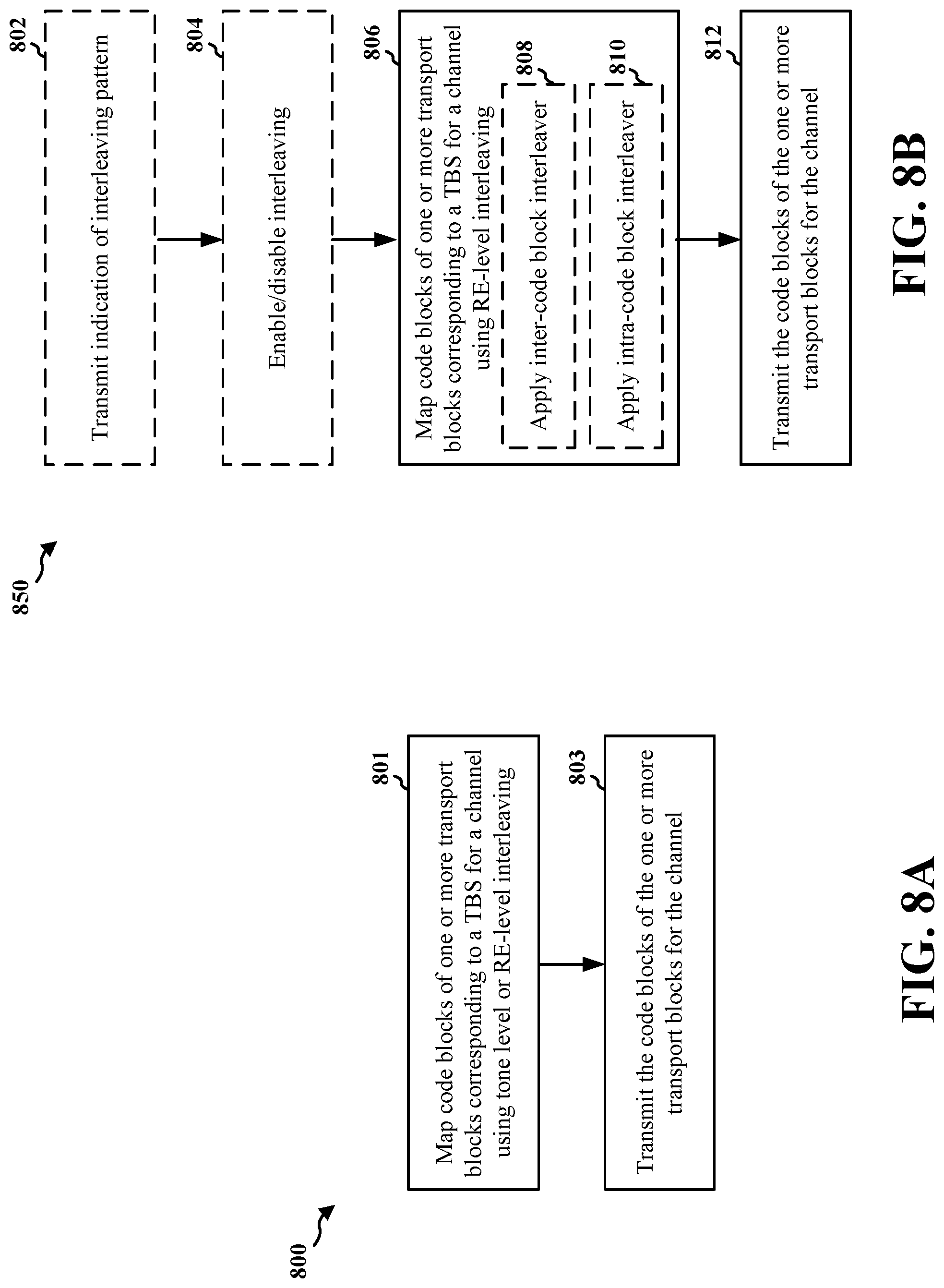 Patent US11777650 Figure 8 – Tone-level interleaving and de-interleaving for broadcast or multicast communications