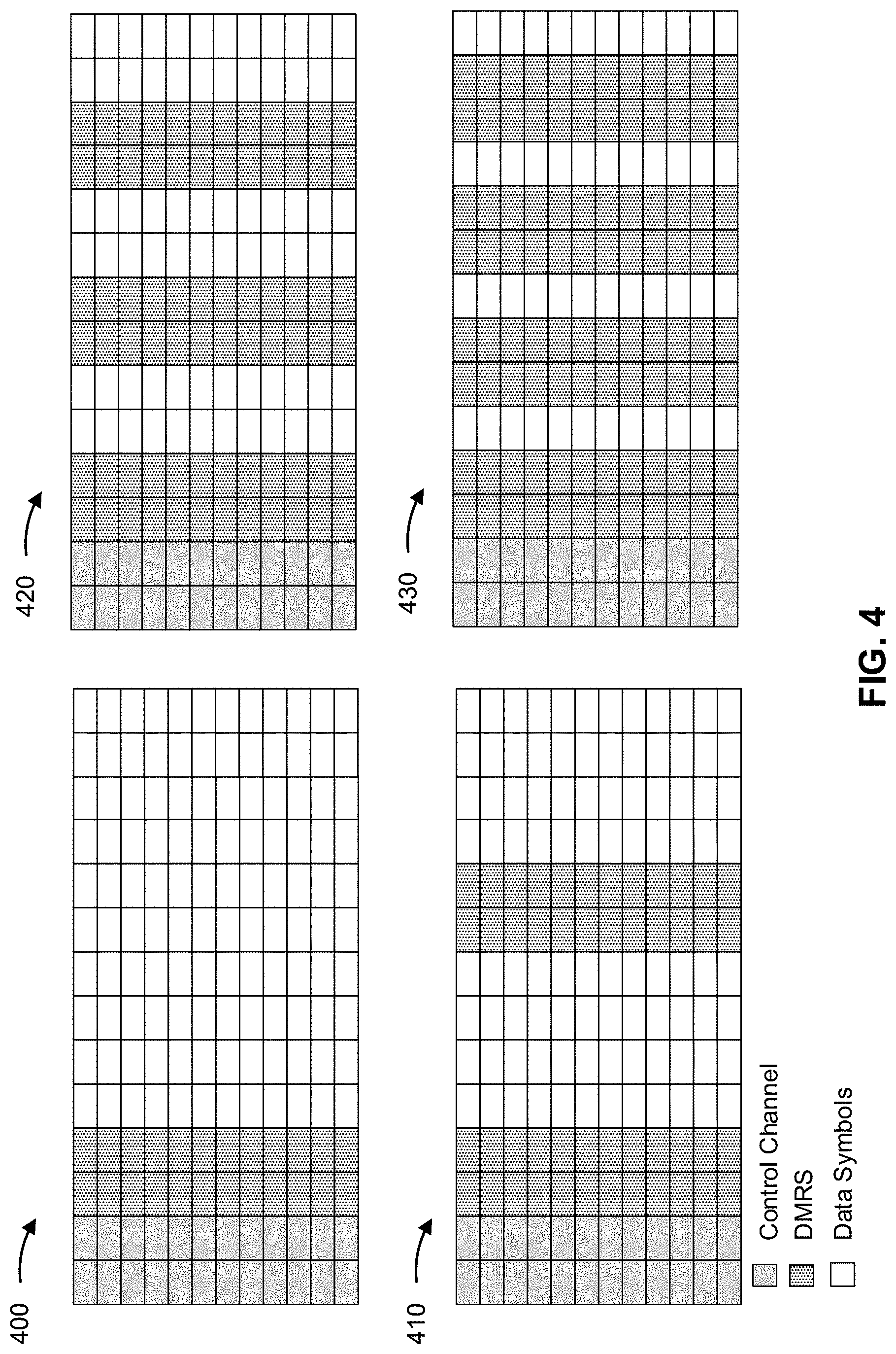 Patent US11777681 Figure 4 – Transport block definitions for differential data-aided demodulation reference signals