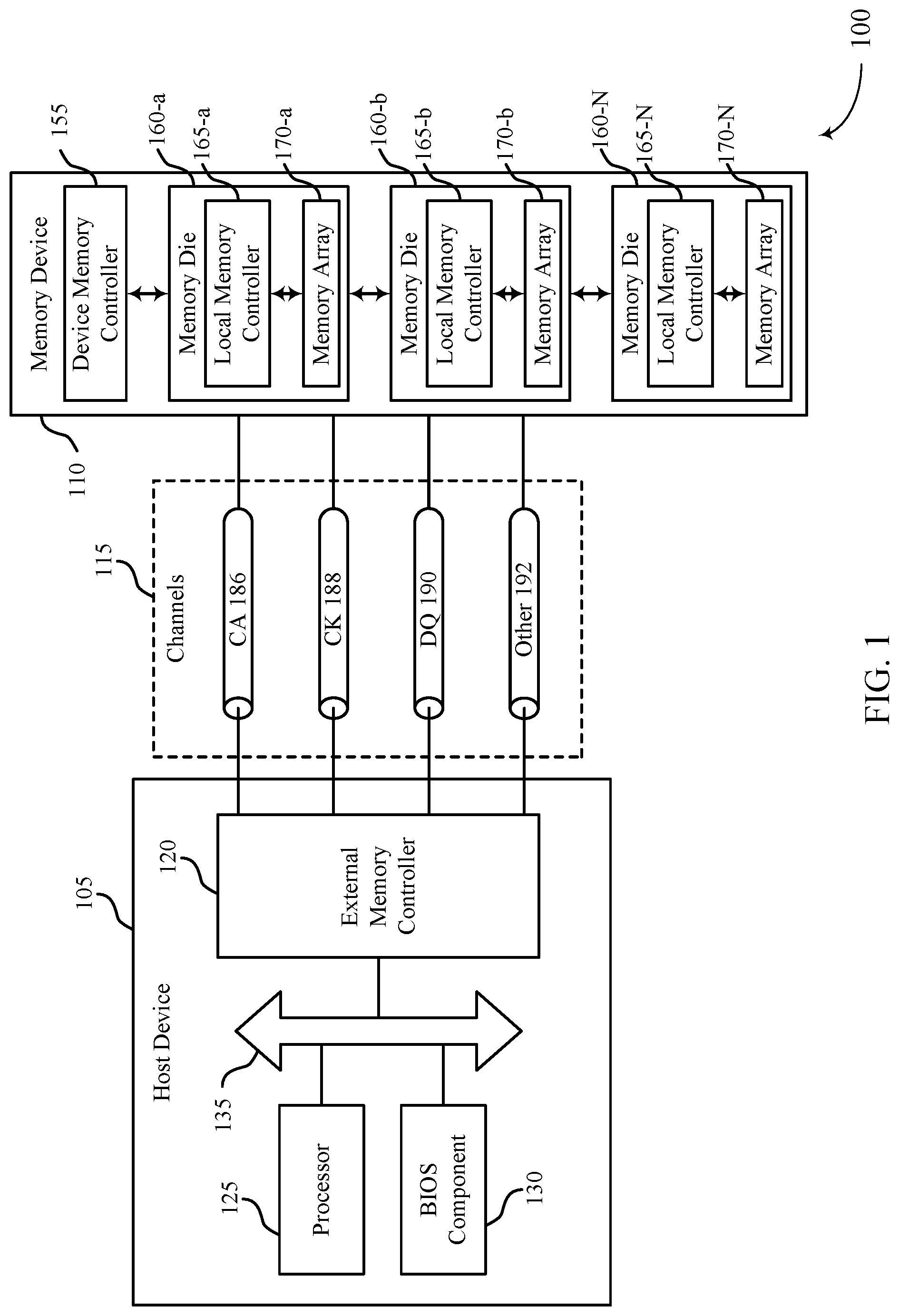 Patent US11777767 Figure 1 – Time-variable decision feedback equalization
