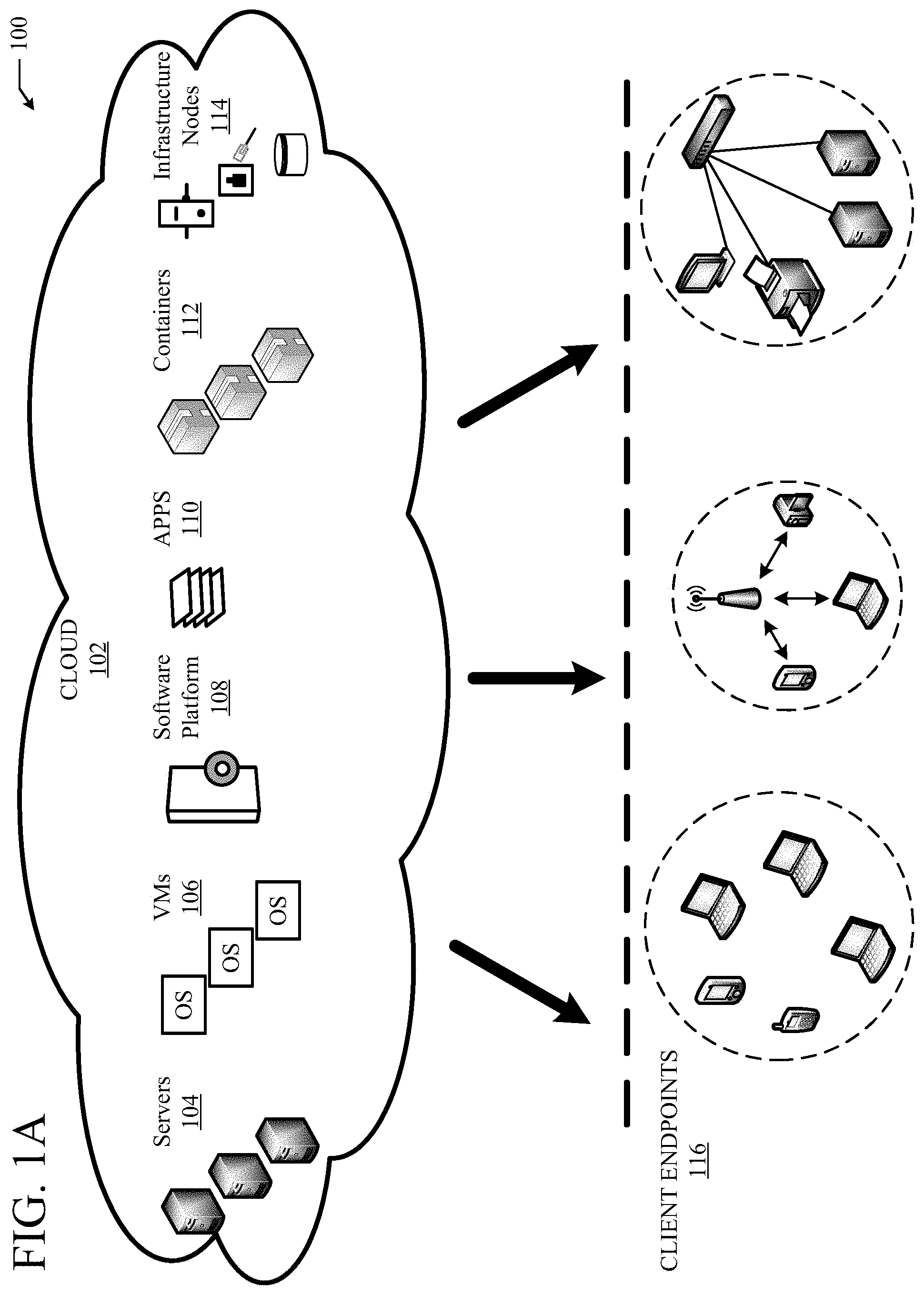 Patent US11777795 Figure 1 – Local breakout of user plan function at enterprise 5G radio access network