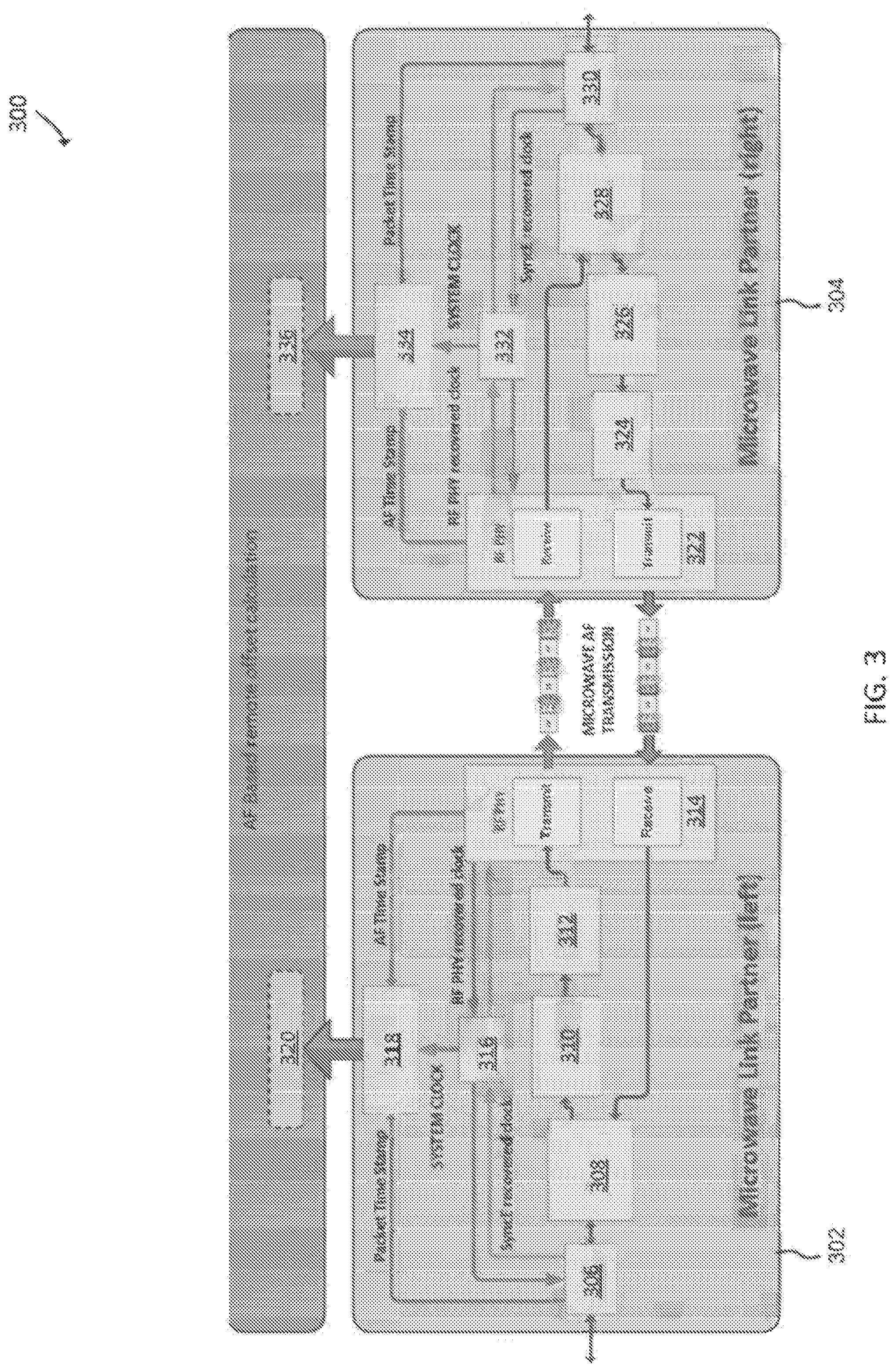 Patent US11777829 Figure 3 – Distributed radio transparent clock over a wireless network