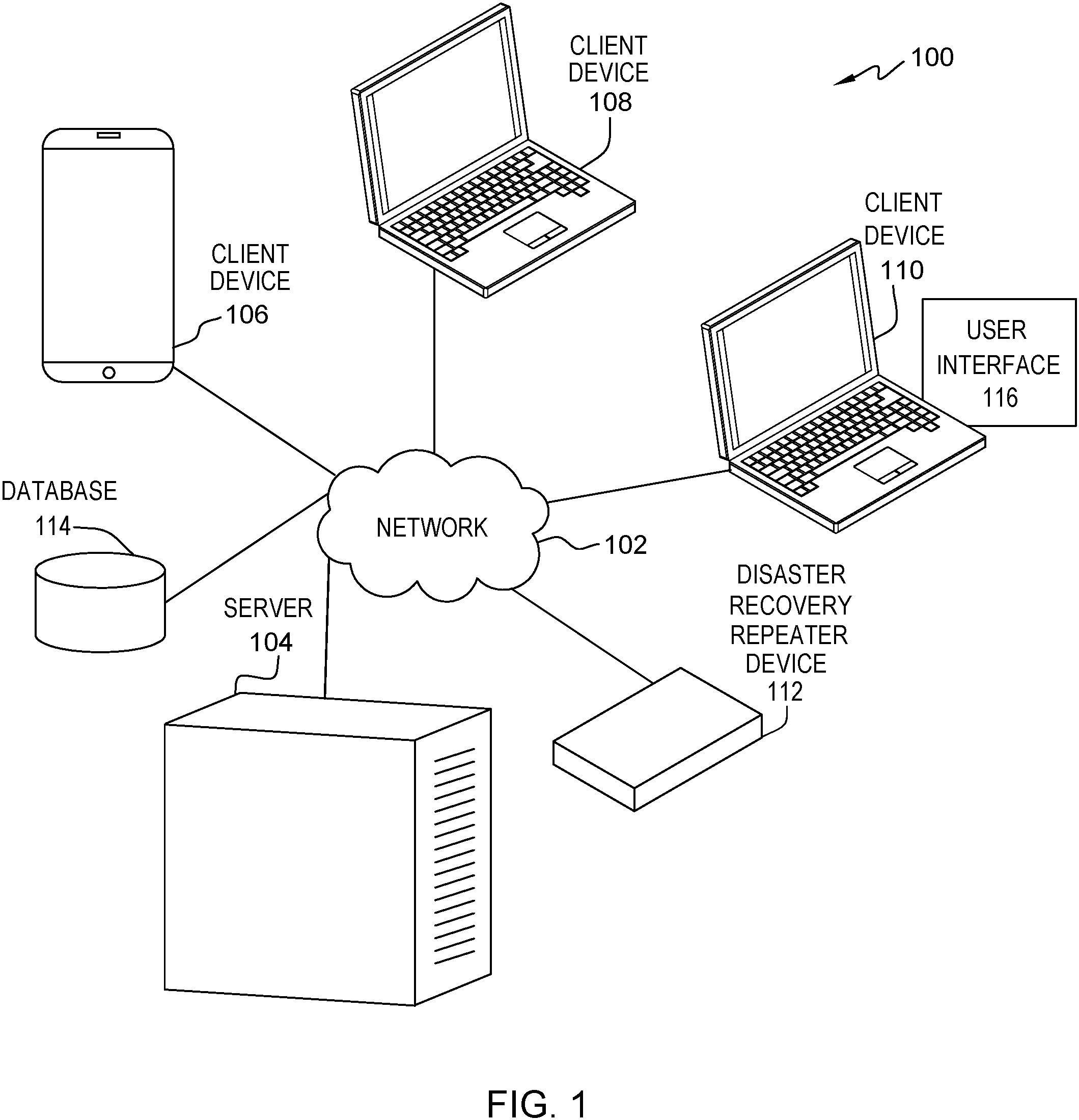 Patent US11777833 Figure 1 – Non-intrusive disaster recovery and resilience