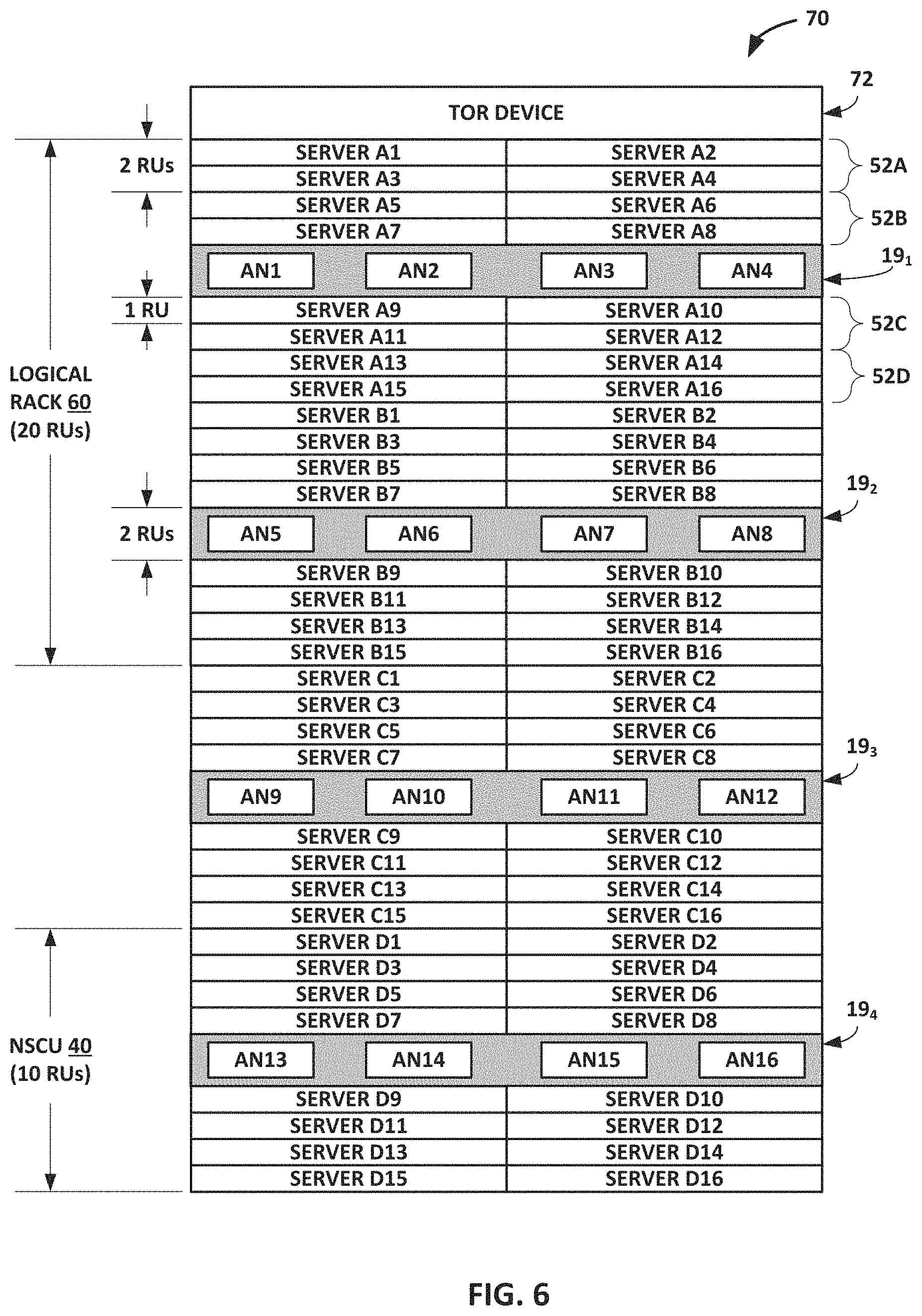 Patent US11777839 Figure 6 – Data center network with packet spraying