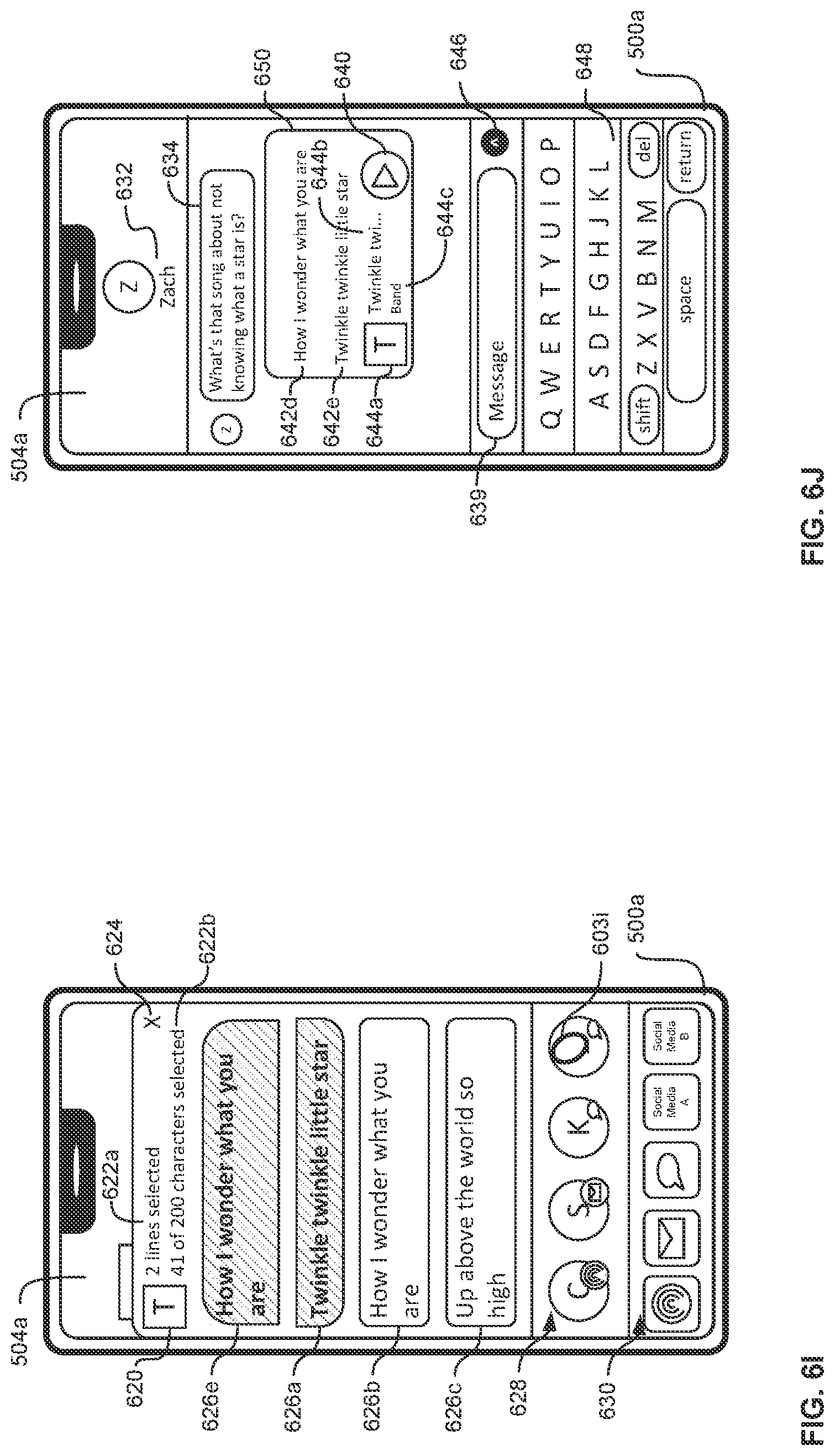 Patent US11777881 Figure 19 – User interfaces and associated systems and processes for sharing portions of content items