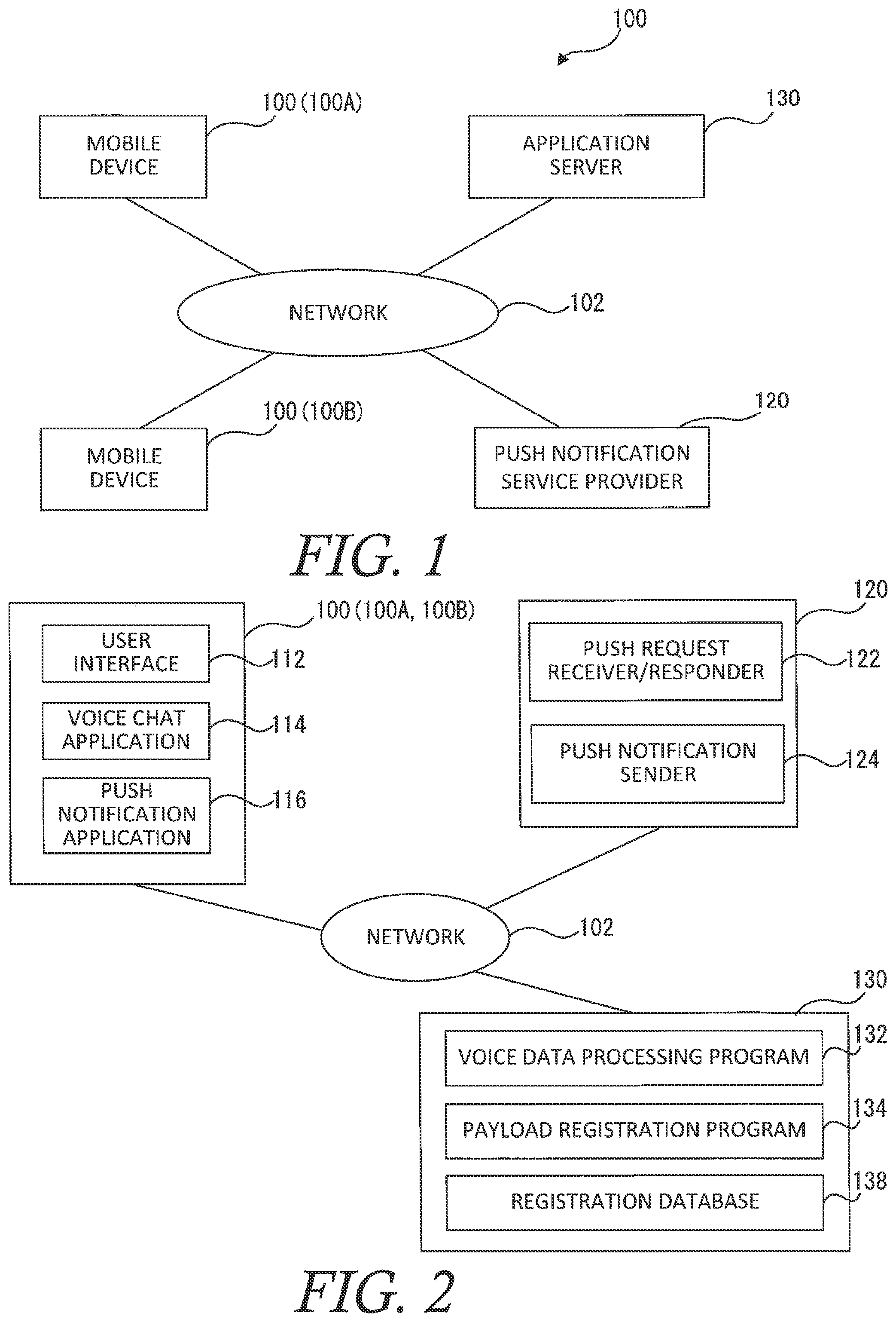 Patent US11777882 Figure 1 – Notification sound processing for push notification
