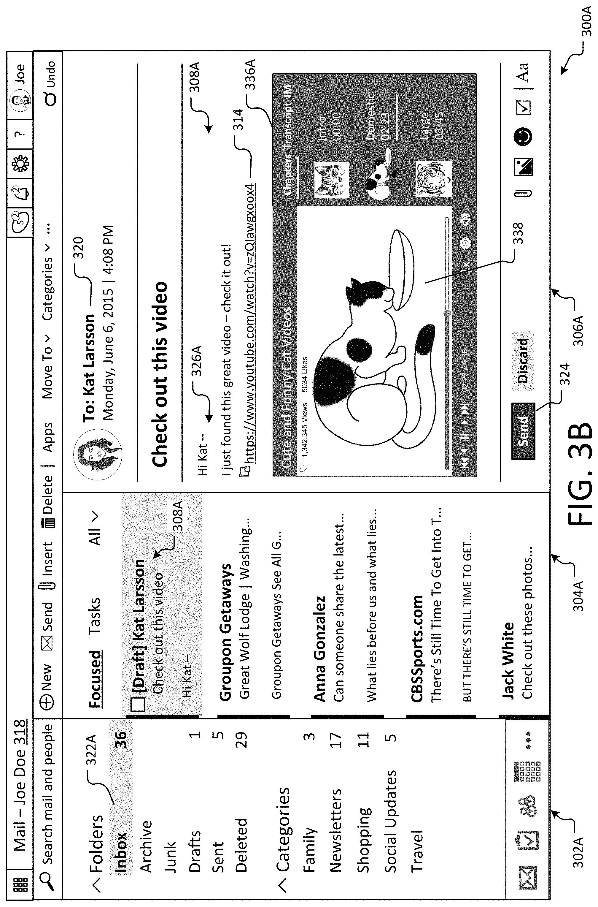 Patent US11777884 Figure 4 – Converting links and static data into collaborative user experiences