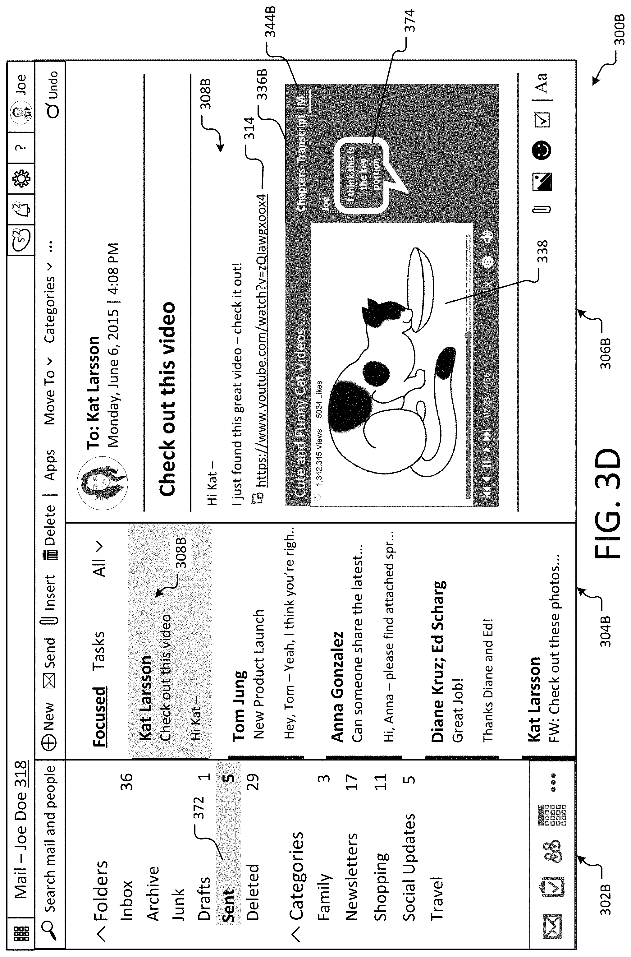 Patent US11777884 Figure 6 – Converting links and static data into collaborative user experiences