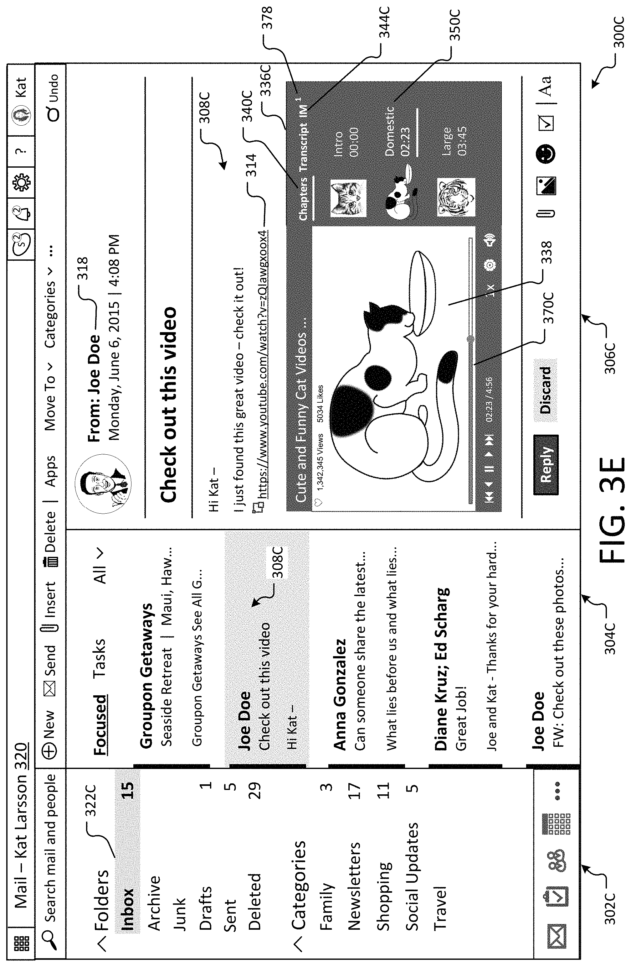 Patent US11777884 Figure 7 – Converting links and static data into collaborative user experiences