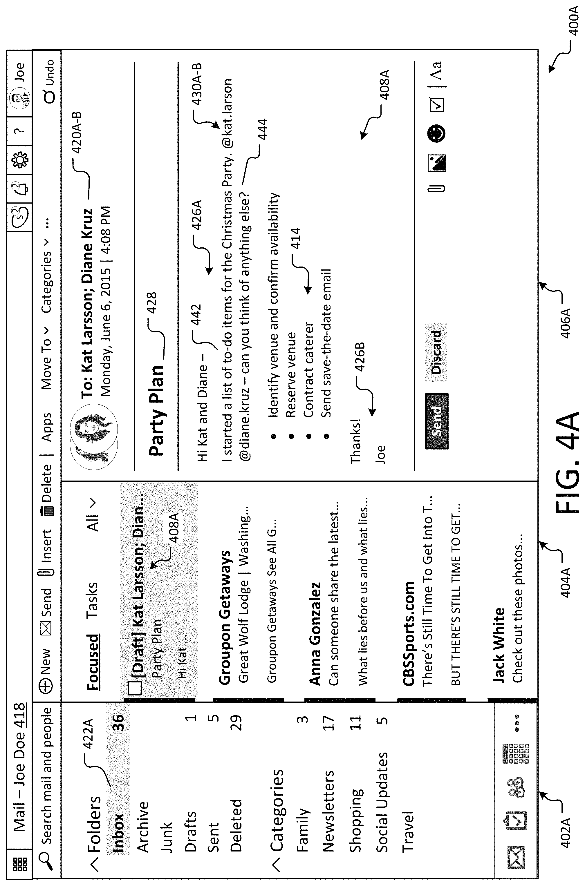 Patent US11777884 Figure 8 – Converting links and static data into collaborative user experiences