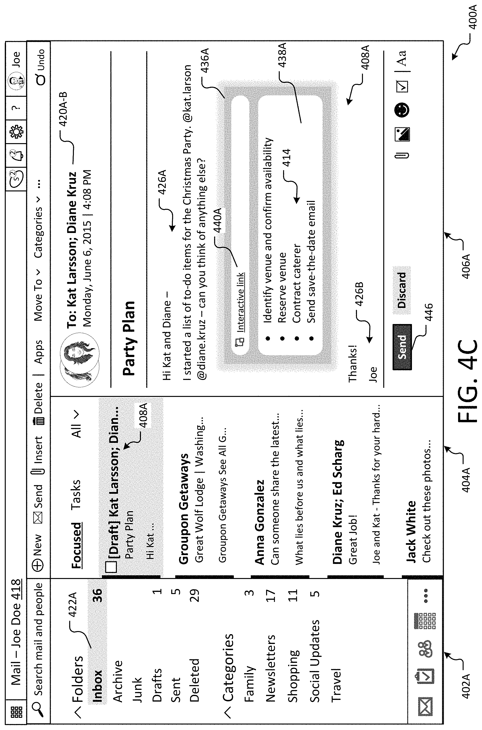 Patent US11777884 Figure 10 – Converting links and static data into collaborative user experiences