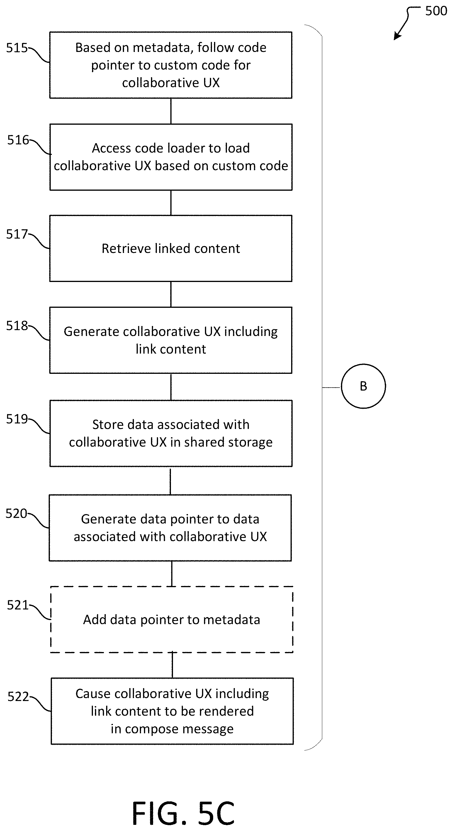 Patent US11777884 Figure 15 – Converting links and static data into collaborative user experiences