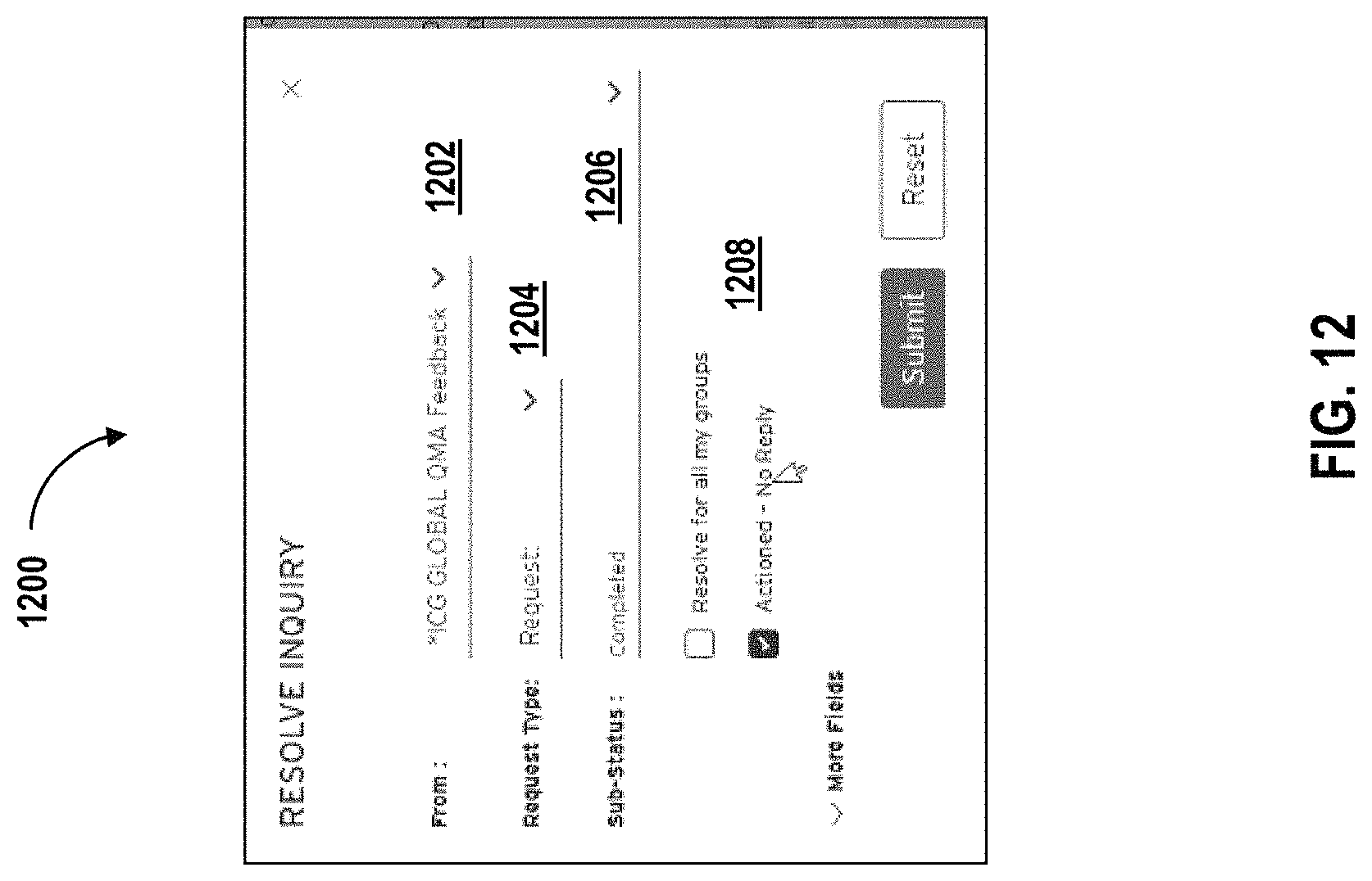 Patent US11777886 Figure 12 – Management of queries in electronic mail messages