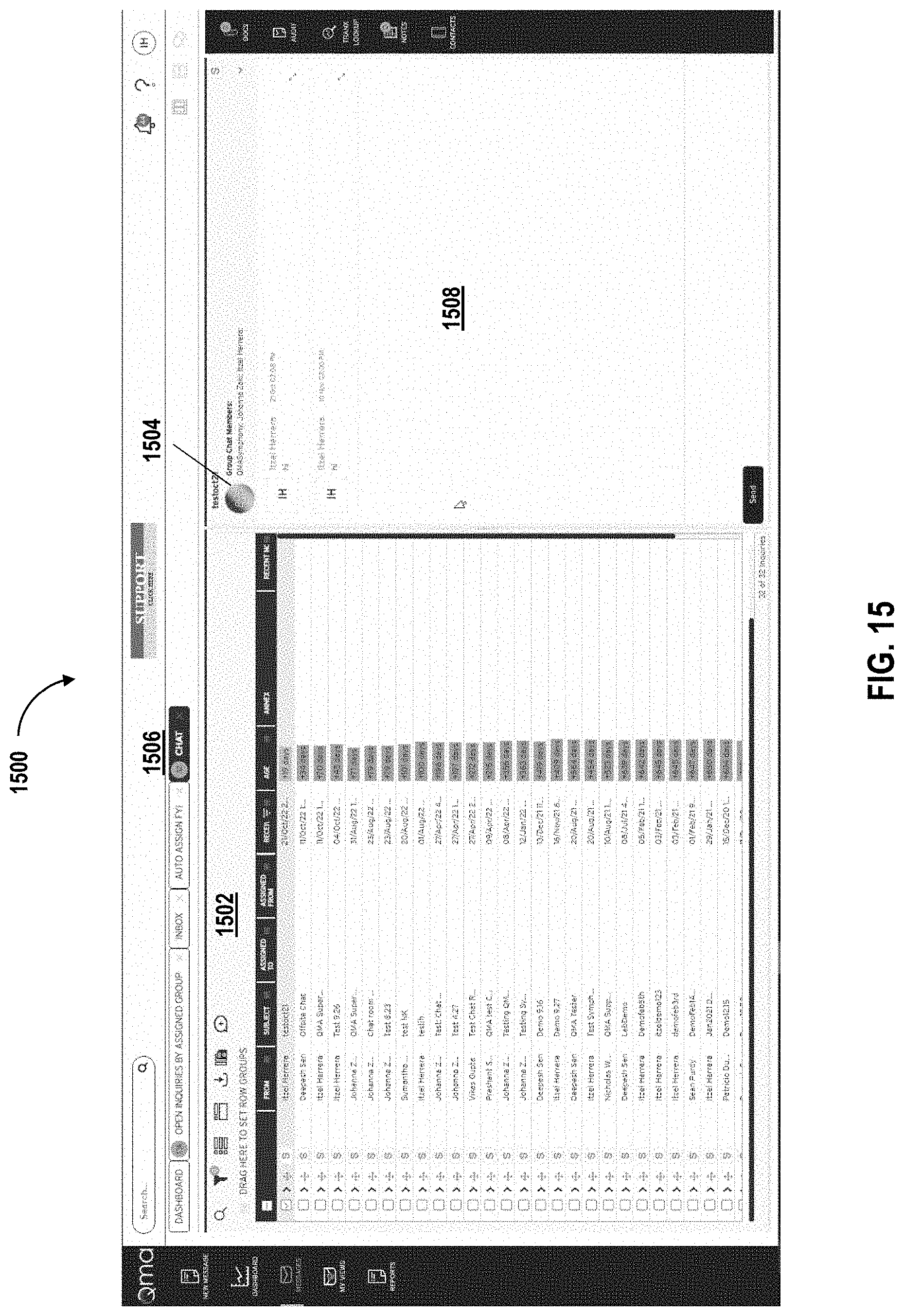 Patent US11777886 Figure 15 – Management of queries in electronic mail messages