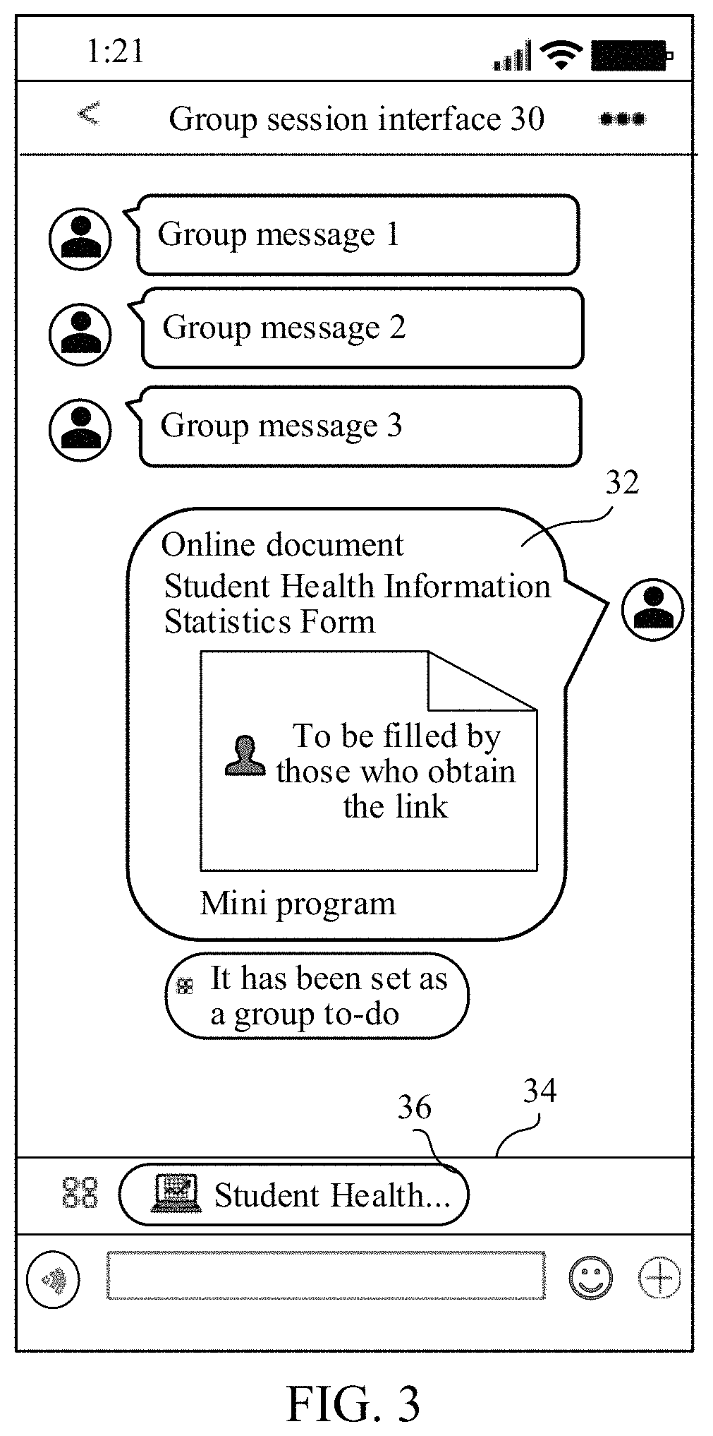 Patent US11777887 Figure 3 – Reminder method and apparatus in group session, device and medium