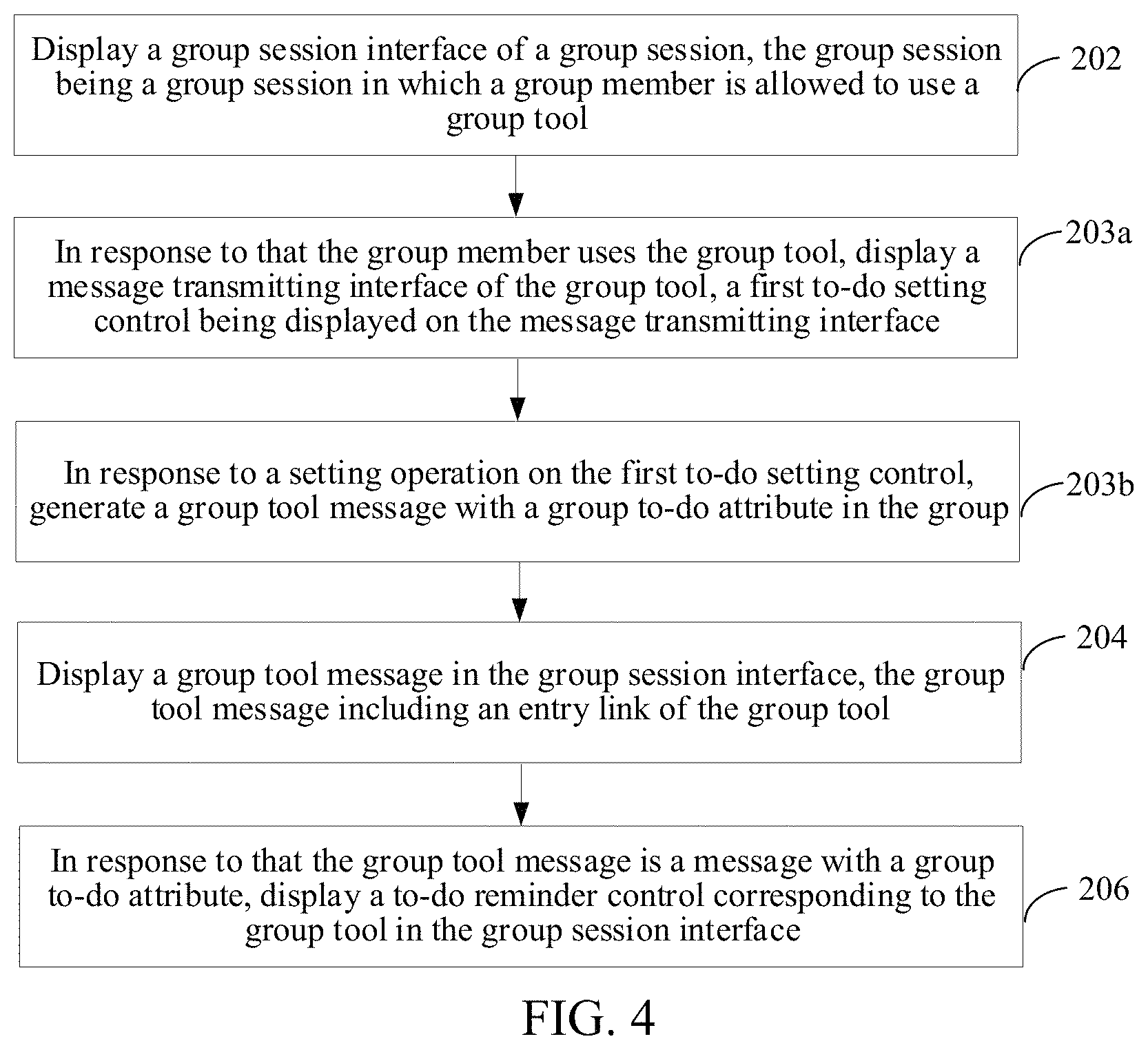 Patent US11777887 Figure 4 – Reminder method and apparatus in group session, device and medium
