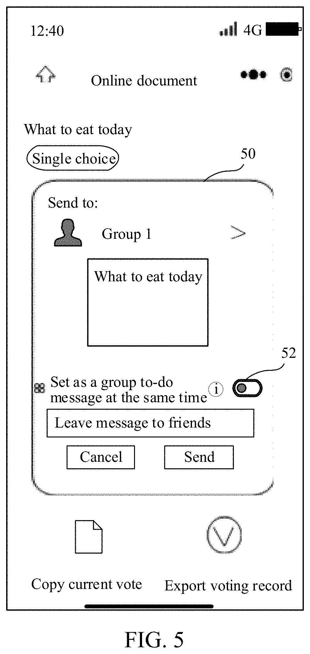 Patent US11777887 Figure 5 – Reminder method and apparatus in group session, device and medium