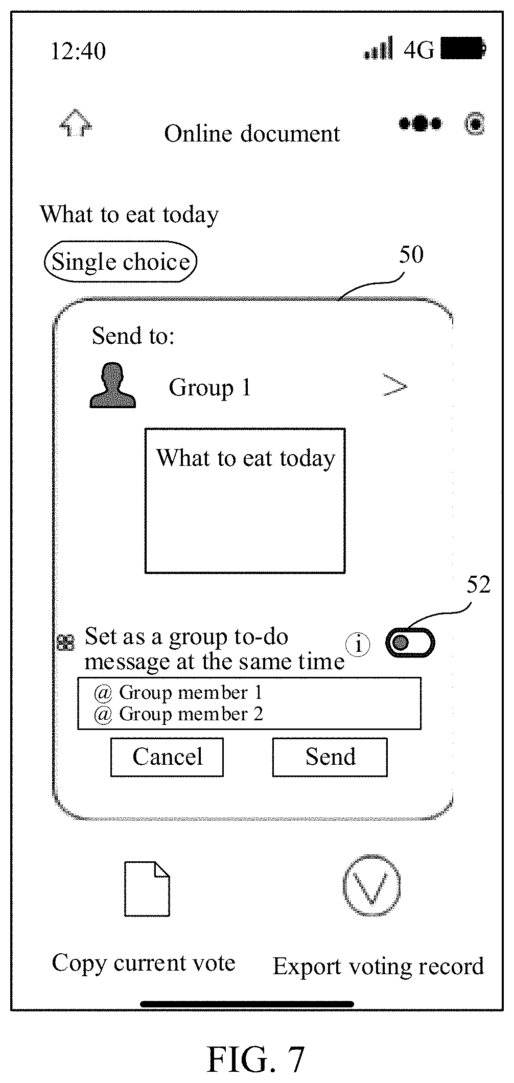 Patent US11777887 Figure 7 – Reminder method and apparatus in group session, device and medium