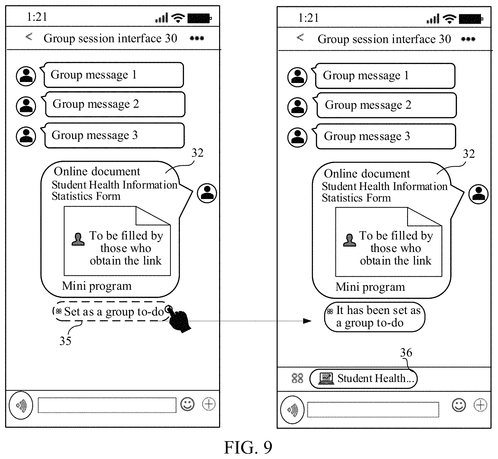 Patent US11777887 Figure 9 – Reminder method and apparatus in group session, device and medium