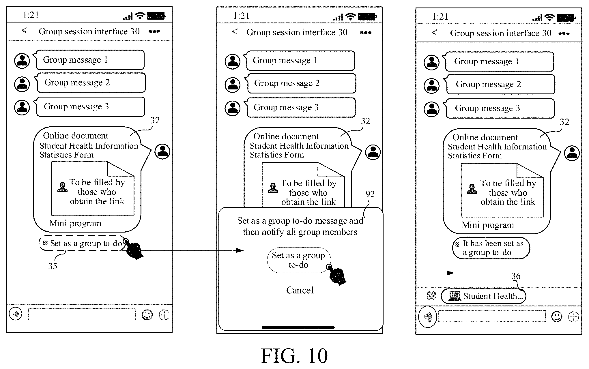 Patent US11777887 Figure 10 – Reminder method and apparatus in group session, device and medium