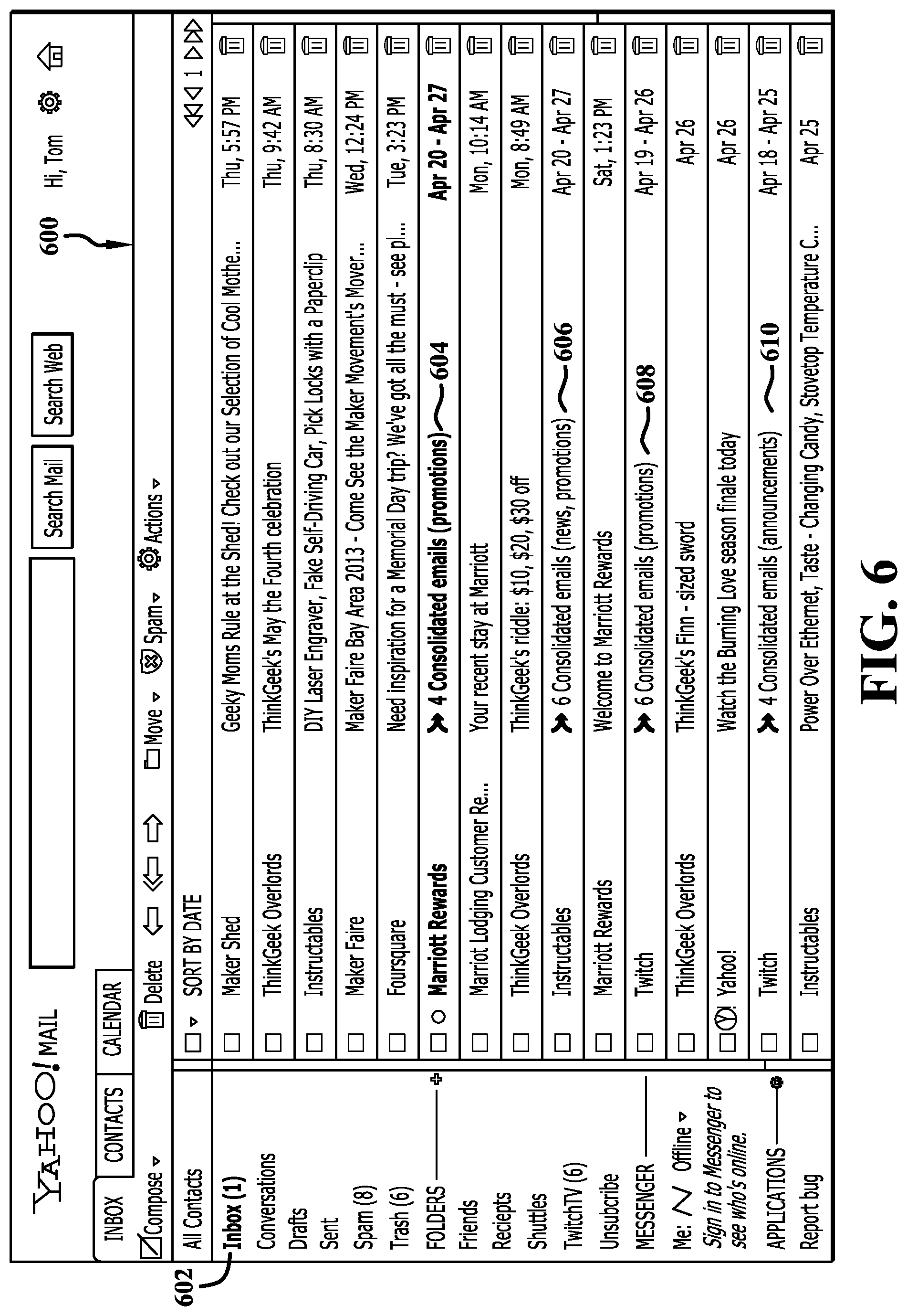 Patent US11777890 Figure 6 – Computerized systems and methods for a message frequency and control assistant