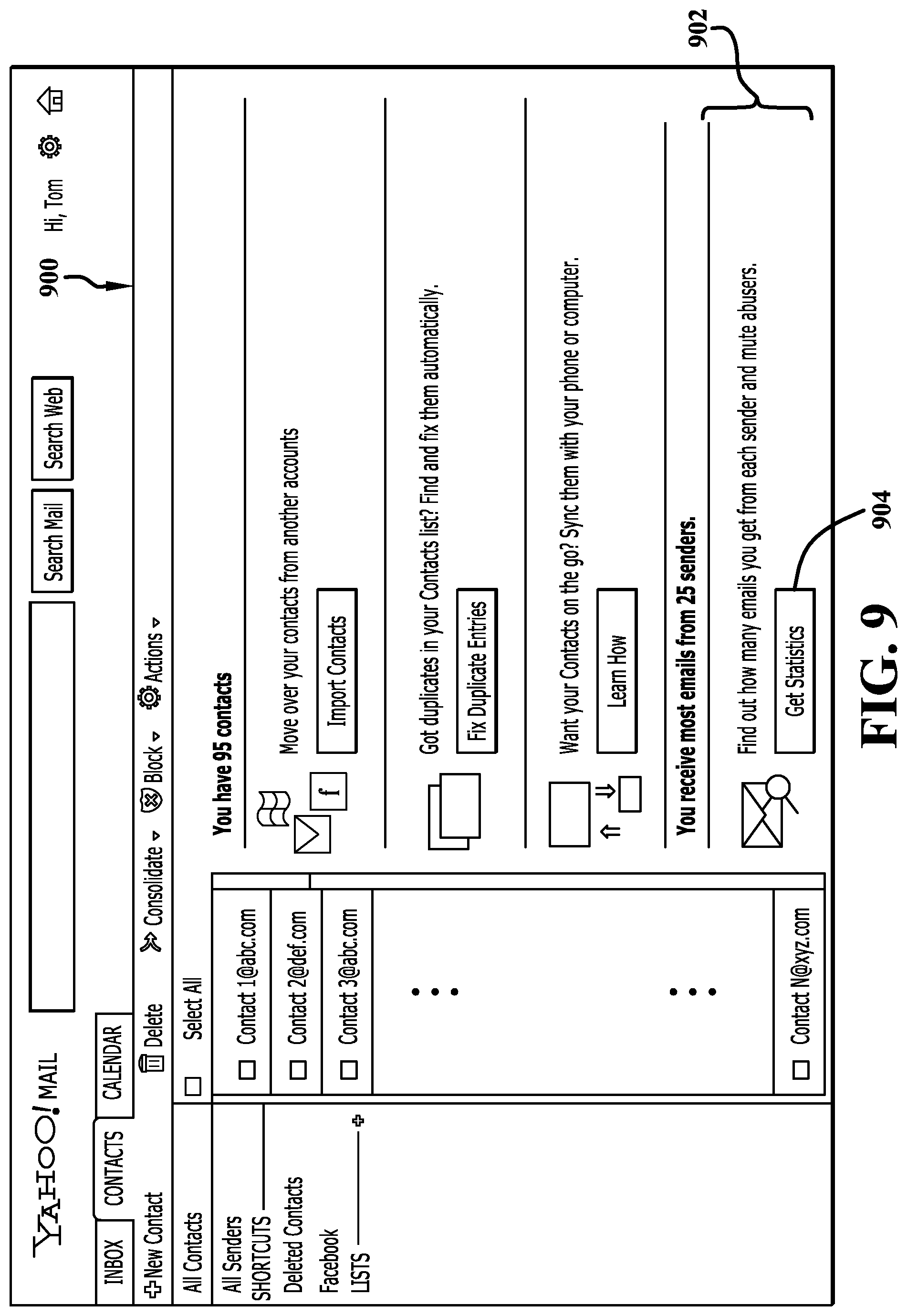 Patent US11777890 Figure 9 – Computerized systems and methods for a message frequency and control assistant
