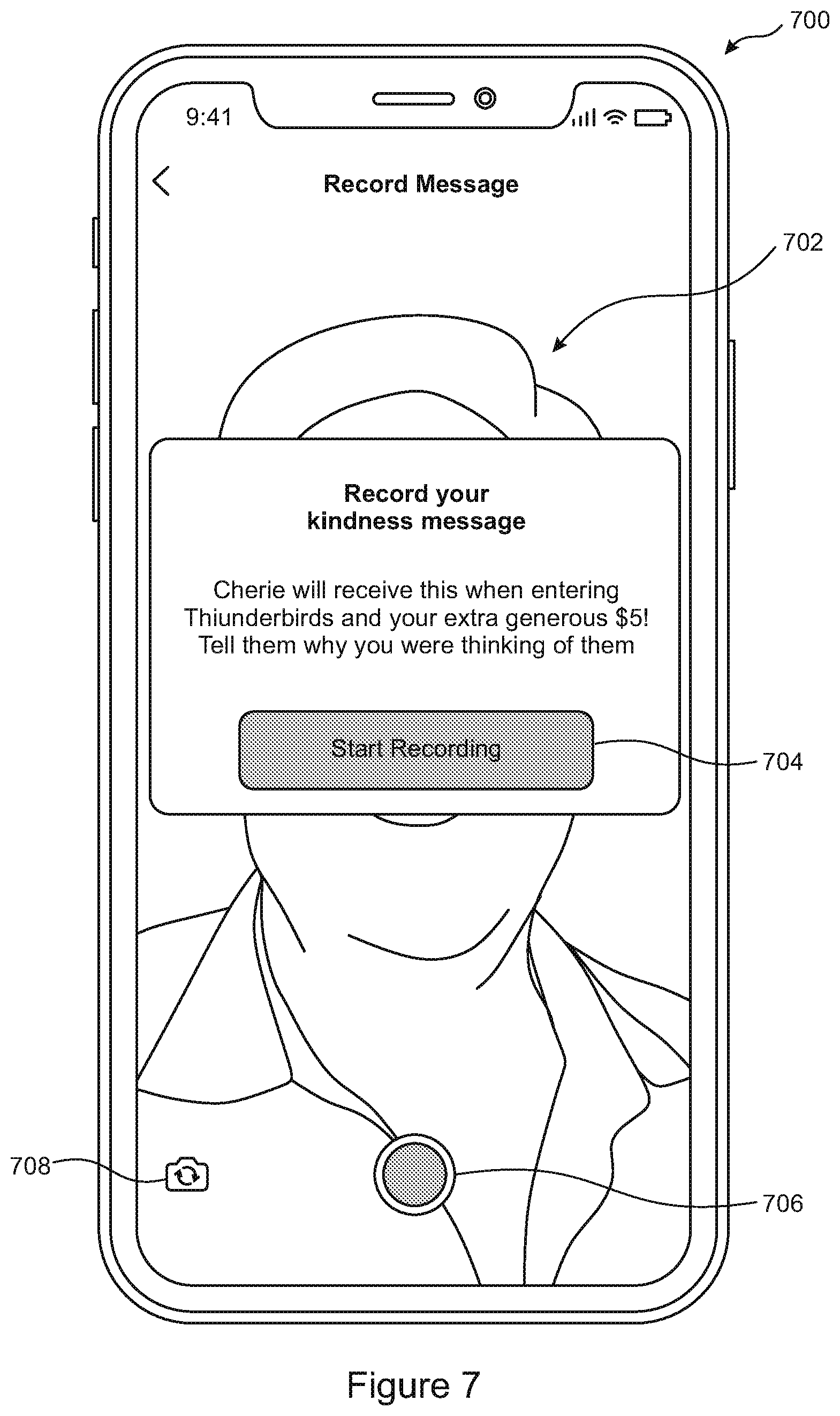 Patent US11777891 Figure 7 – Discoverable electronic messages