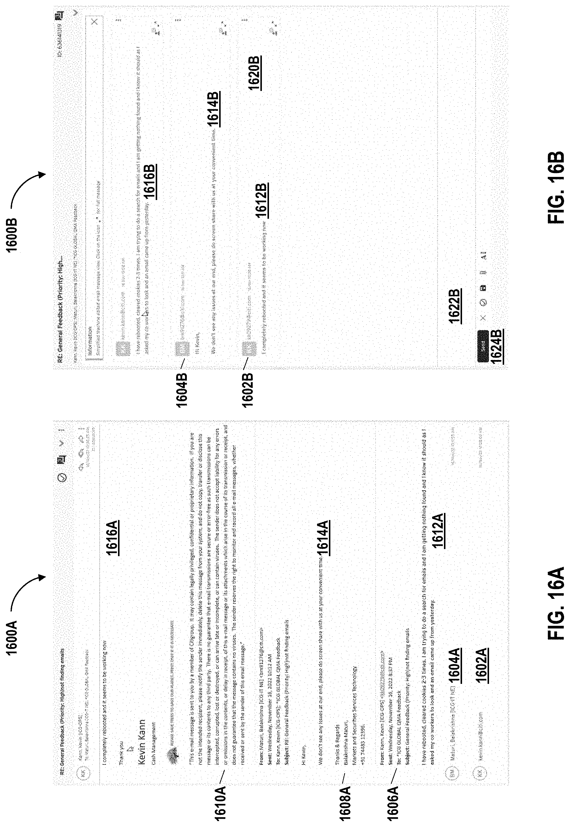 Patent US11777892 Figure 16 – Management of queries in electronic mail messages