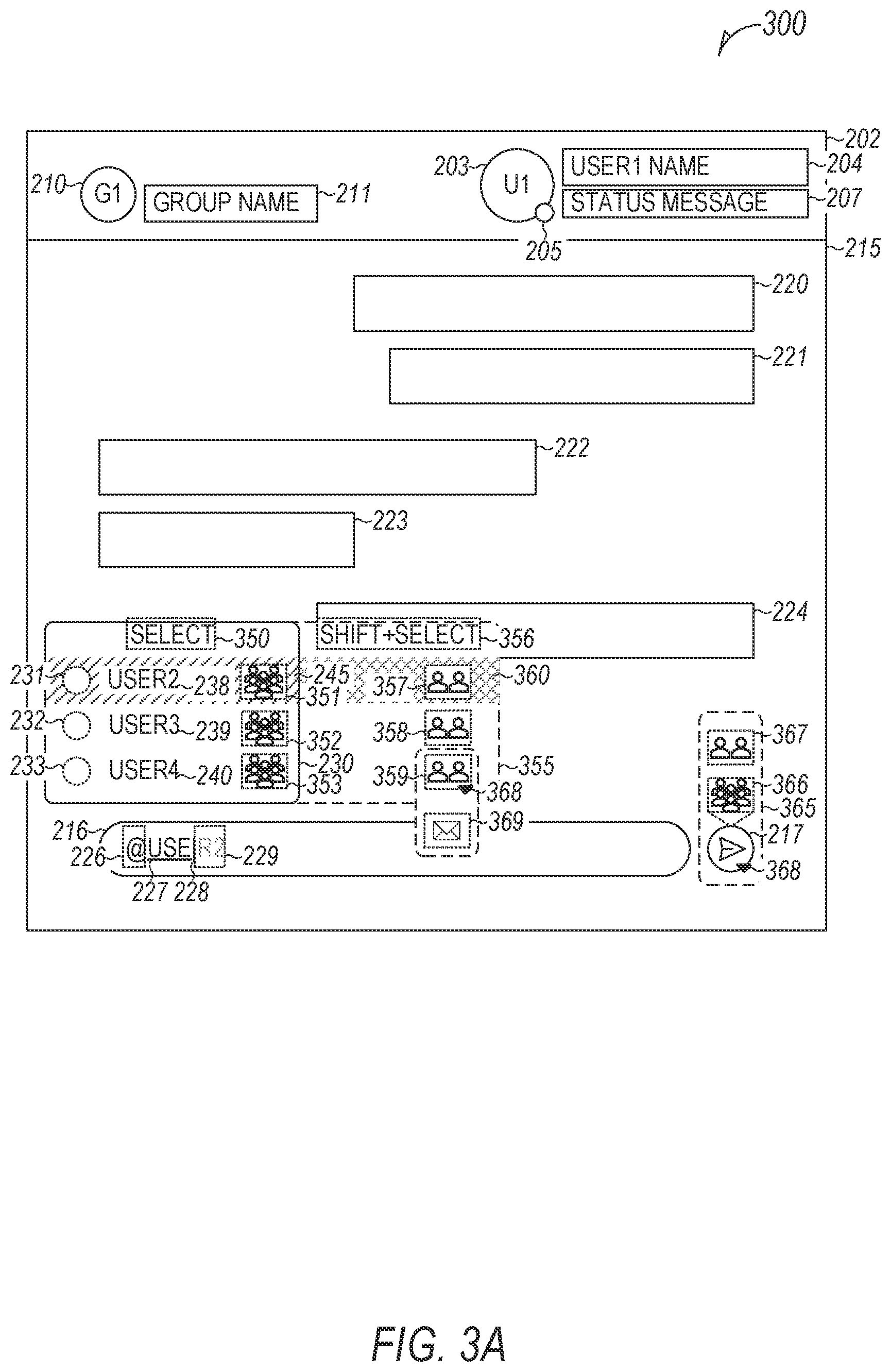 Patent US11777893 Figure 5 – Common group suggested message recipient