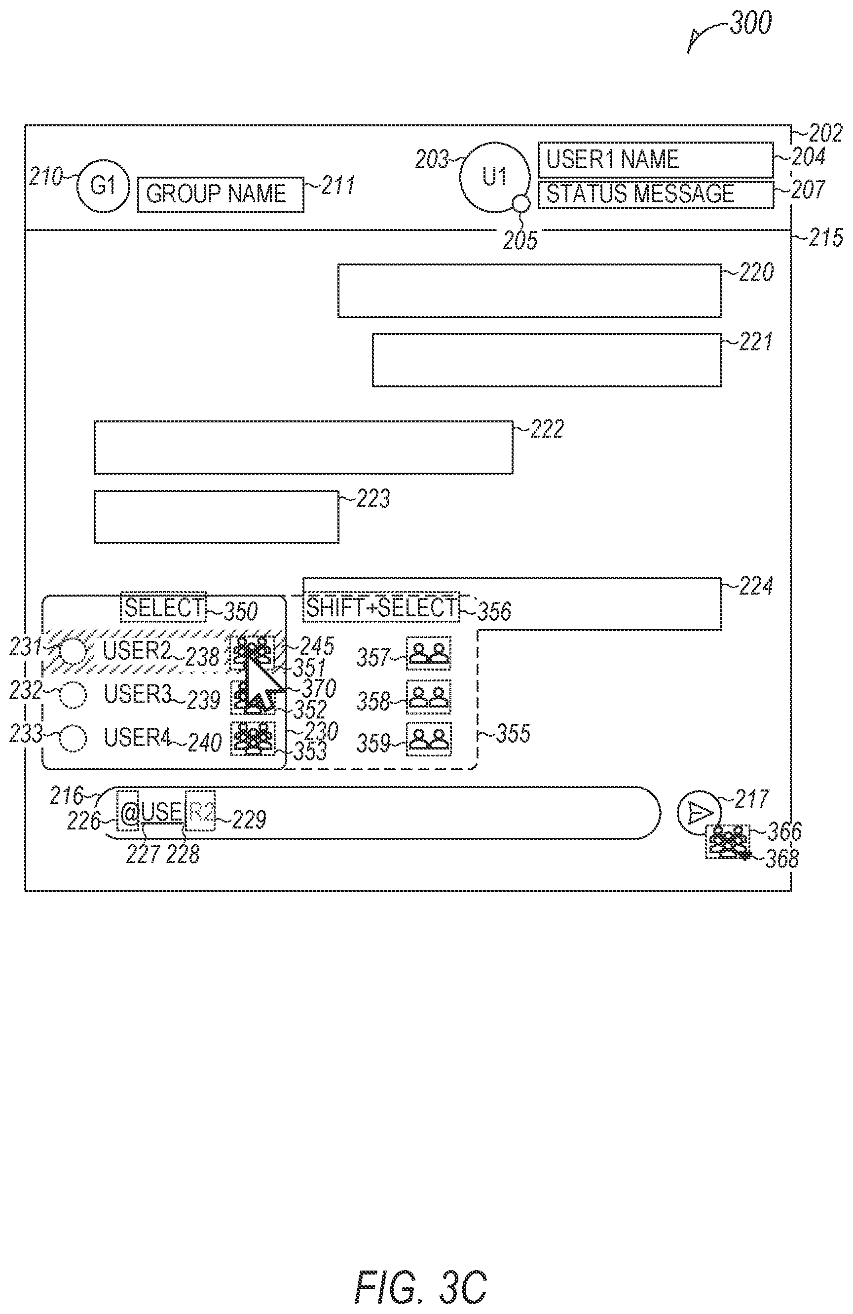 Patent US11777893 Figure 7 – Common group suggested message recipient