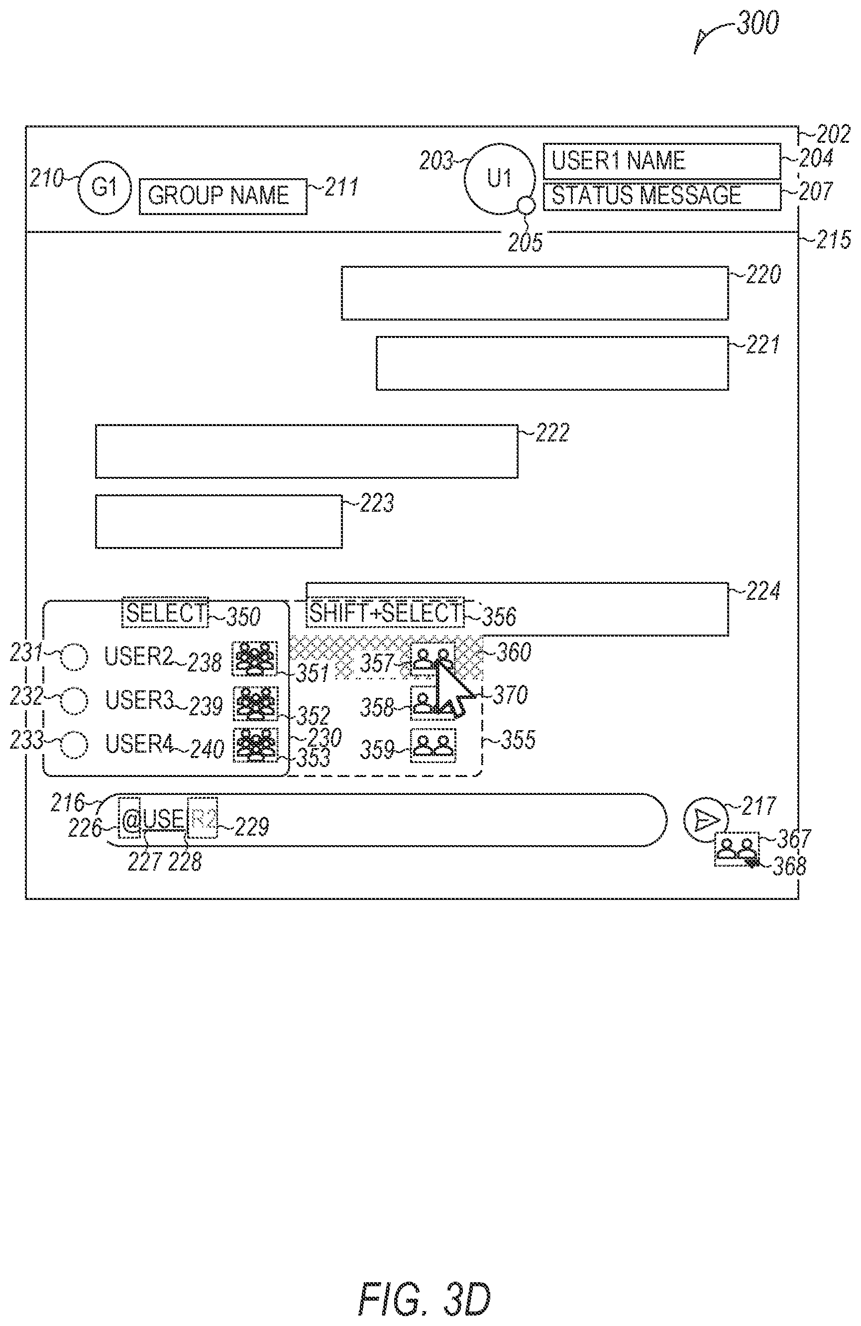 Patent US11777893 Figure 8 – Common group suggested message recipient