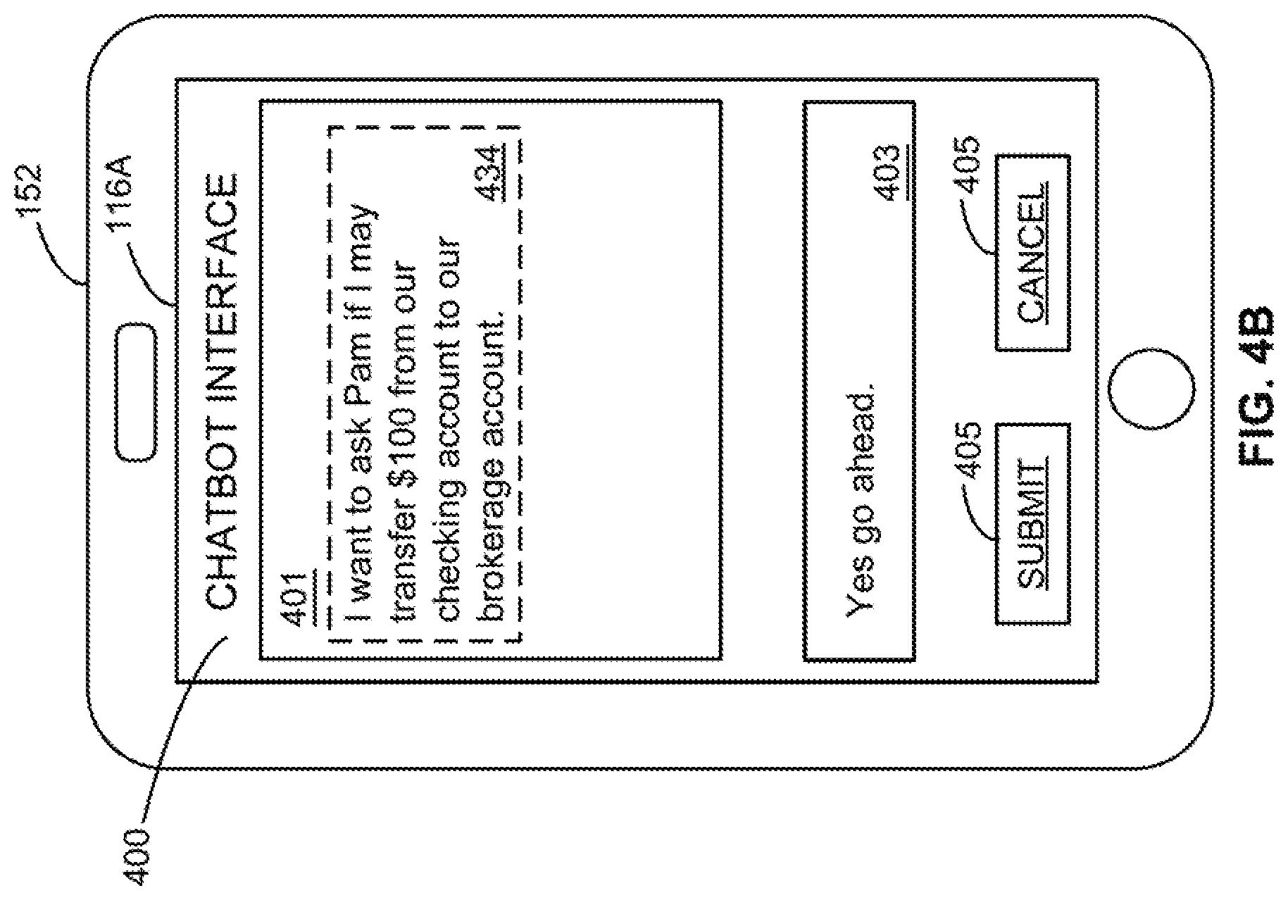 Patent US11777918 Figure 8 – Dynamic and cryptographically secure augmentation of participants in programmatically established chatbot sessions