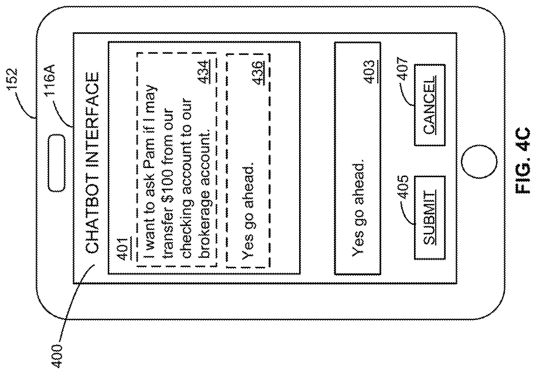 Patent US11777918 Figure 9 – Dynamic and cryptographically secure augmentation of participants in programmatically established chatbot sessions