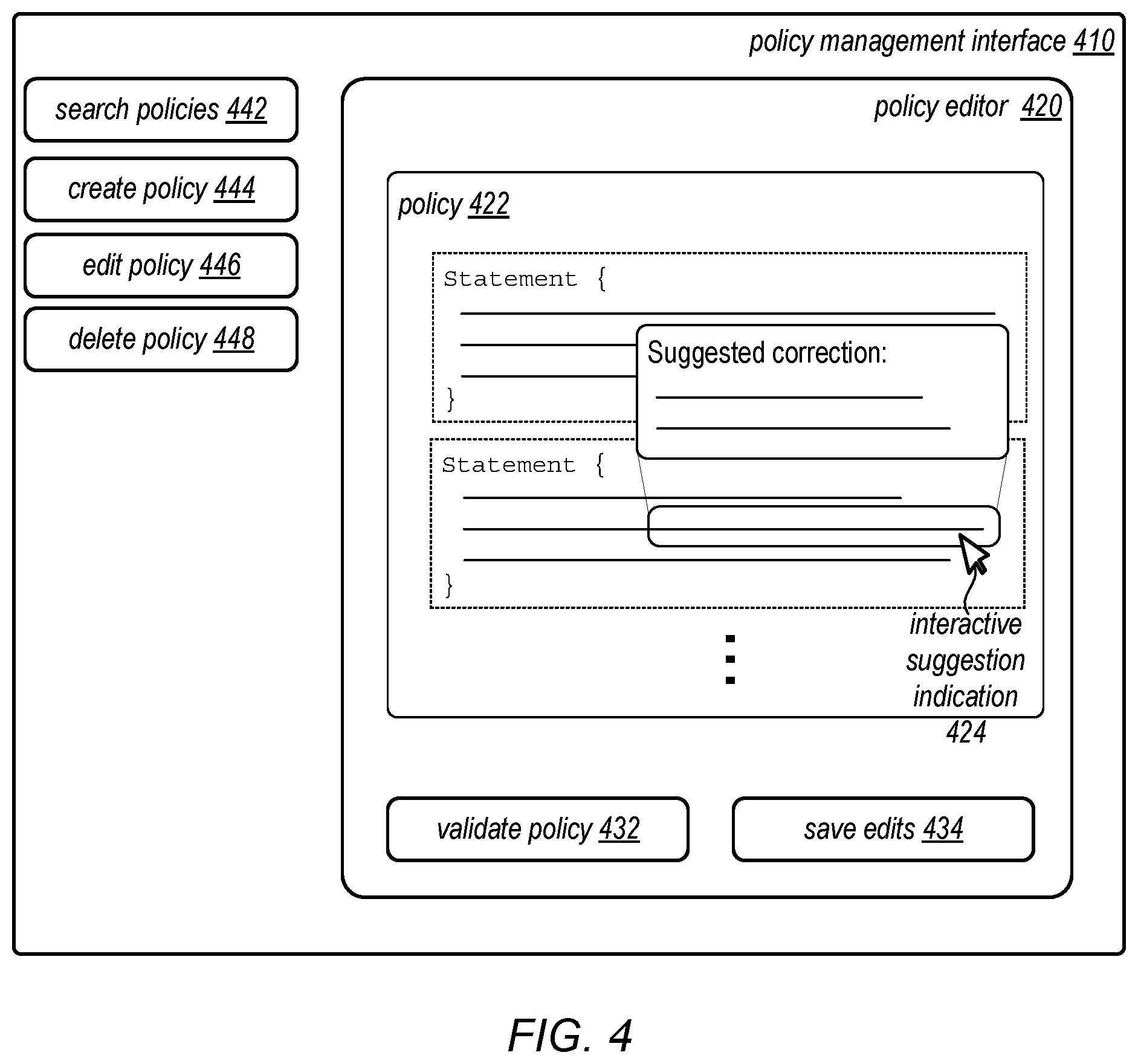Patent US11777995 Figure 4 – Resource state validation of access management policies